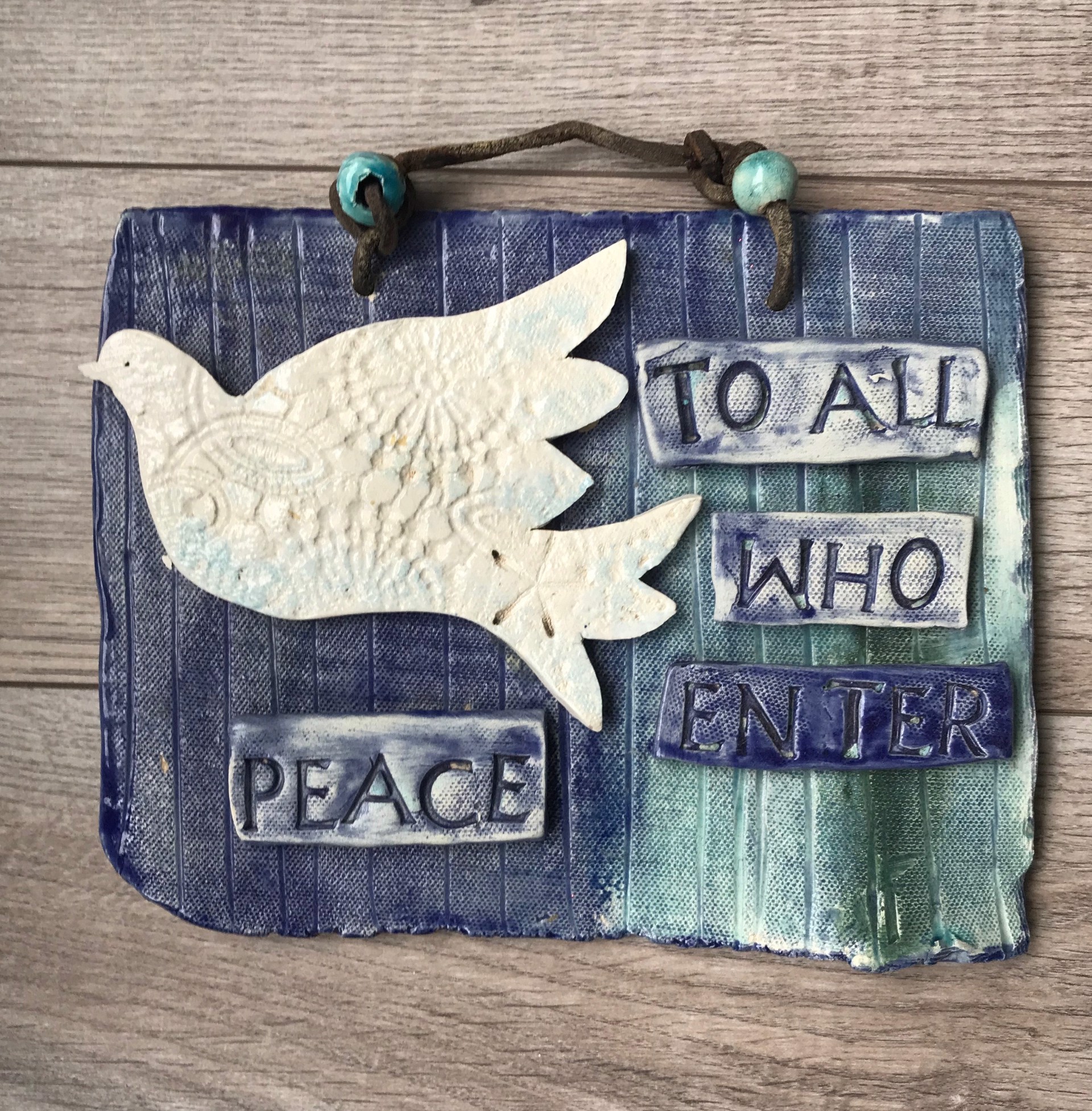 Peace Plaque by Judy Kepley