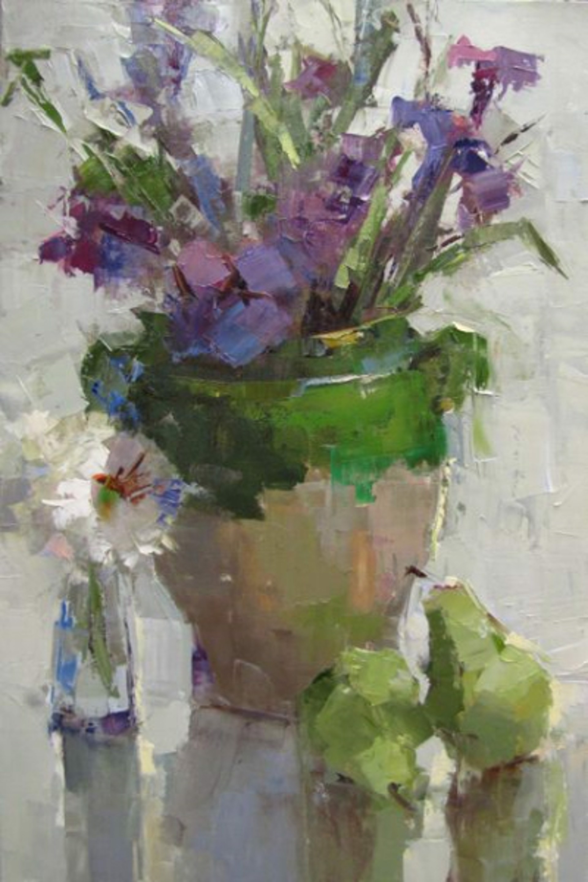 Wildflowers in Confit Pot by Barbara Flowers
