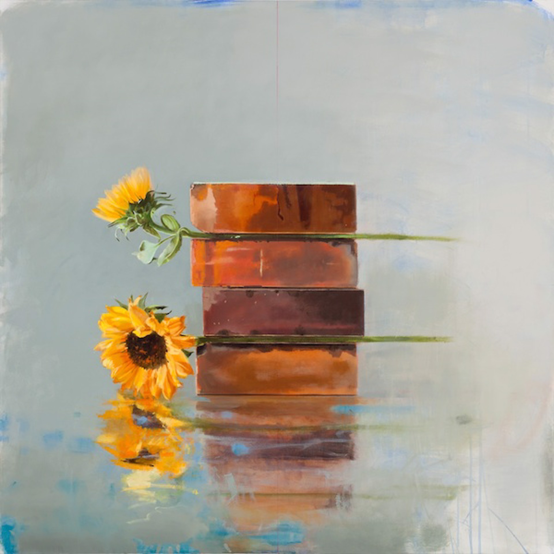 Two Sunflowers by Karen Haynes