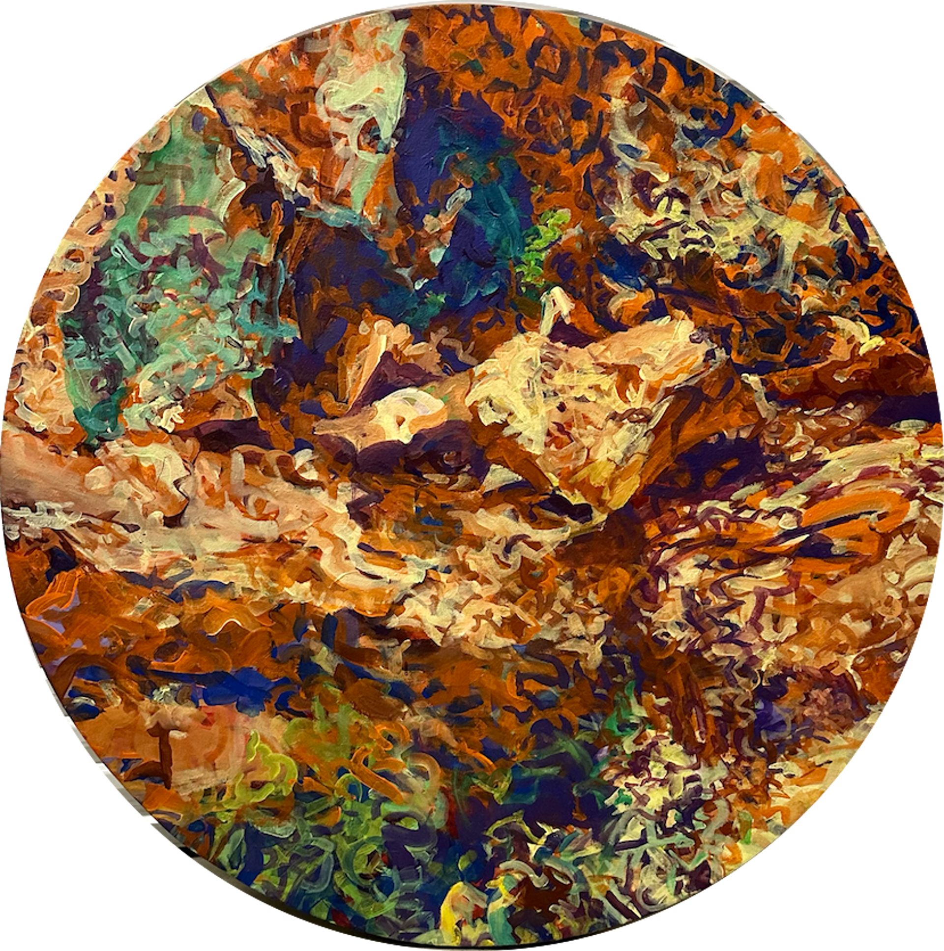 Orange Vermont Quarry by Madelon Umlauf