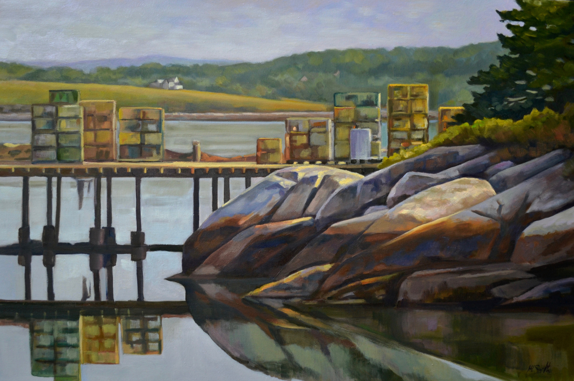Dock at Spruce Head by Holly L. Smith