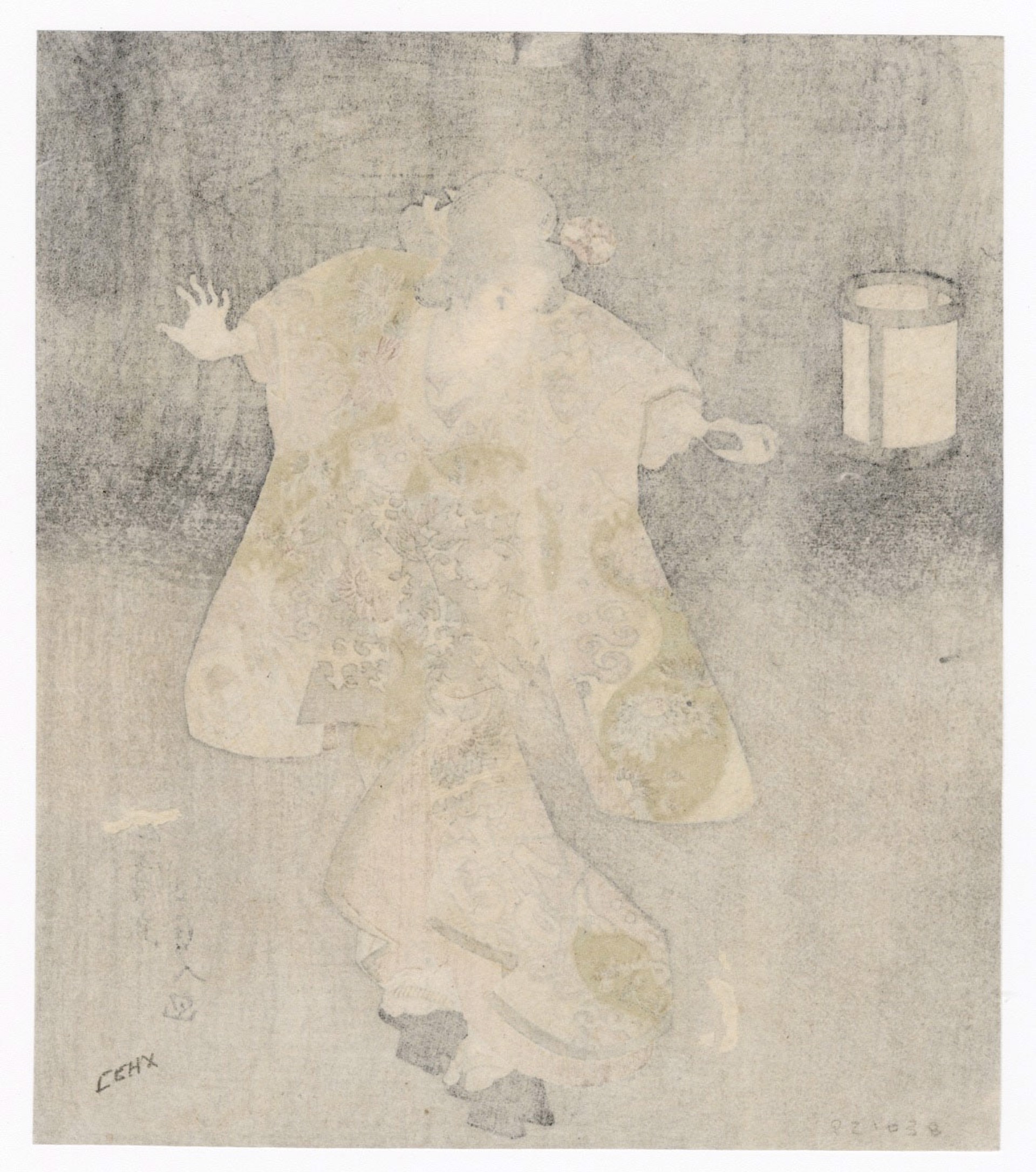 Iwai Kumesaburo as the Courtesan Kisagawa no Kamegiku by Kunisada
