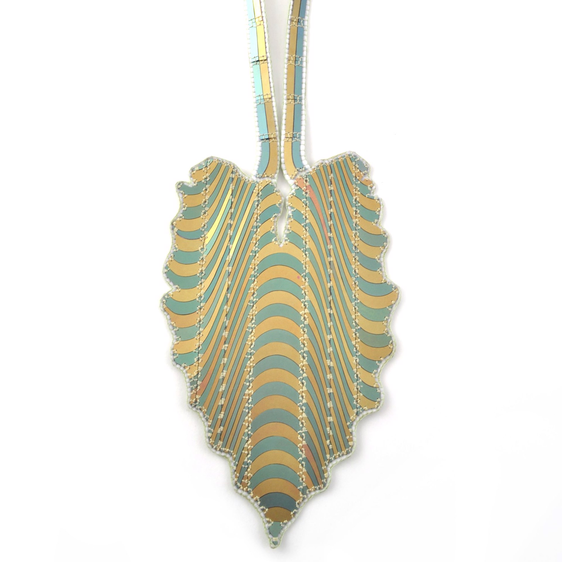 Optical Alocasia Necklace #2 by Mallory Weston