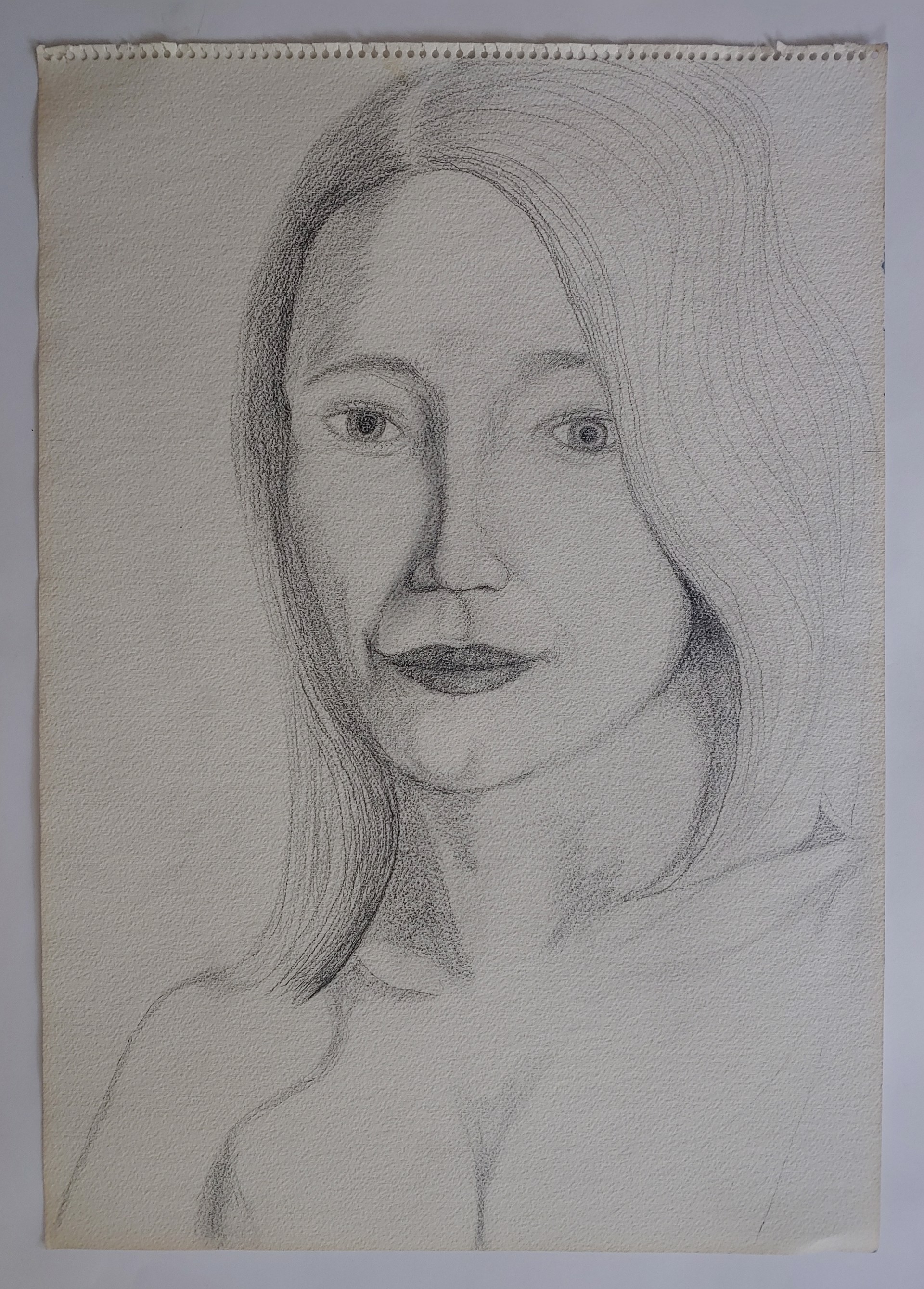 Portrait in Graphite - Drawing by David Amdur