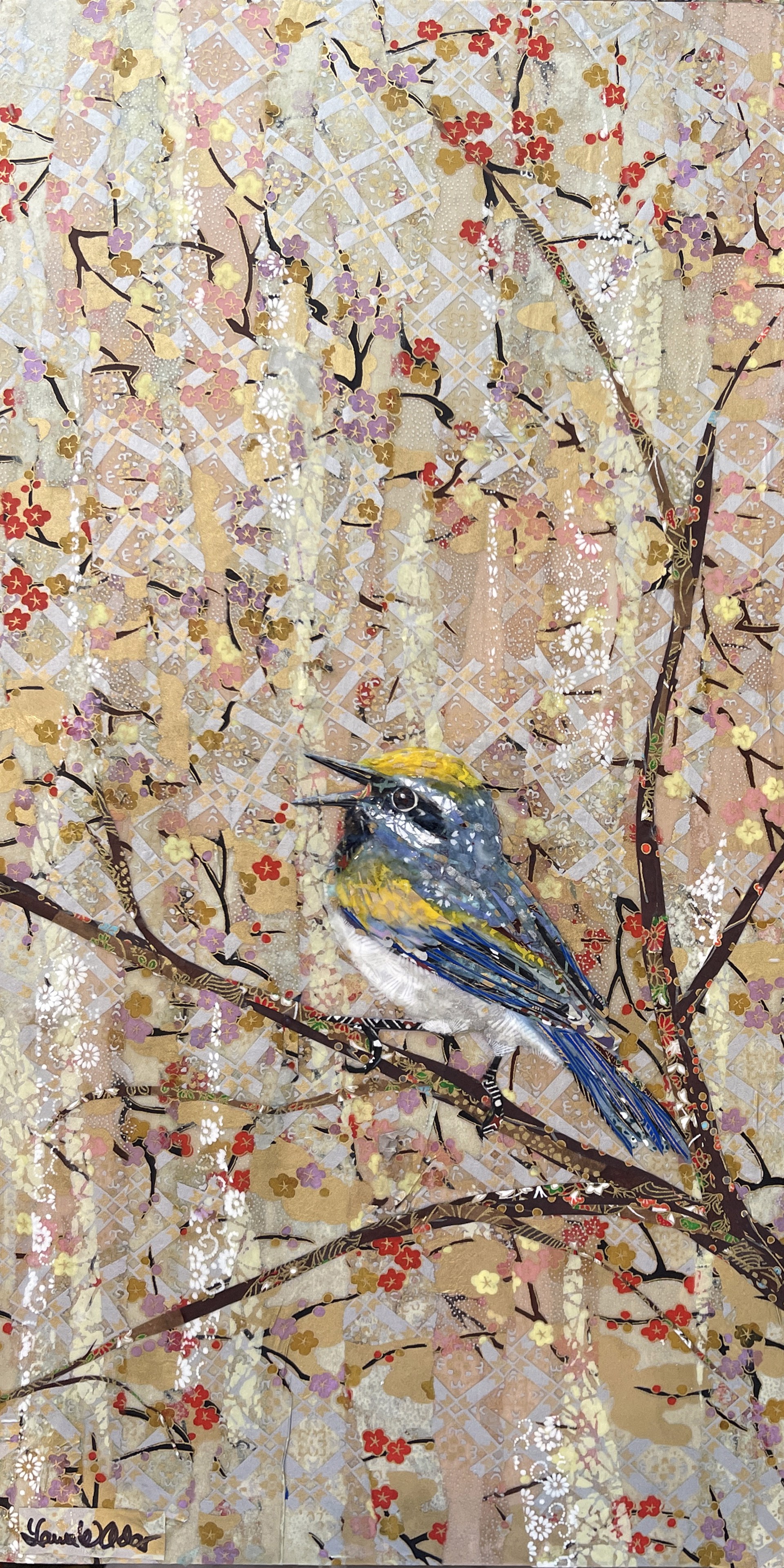 Golden-winged Warbler-sold! by Laura Adams