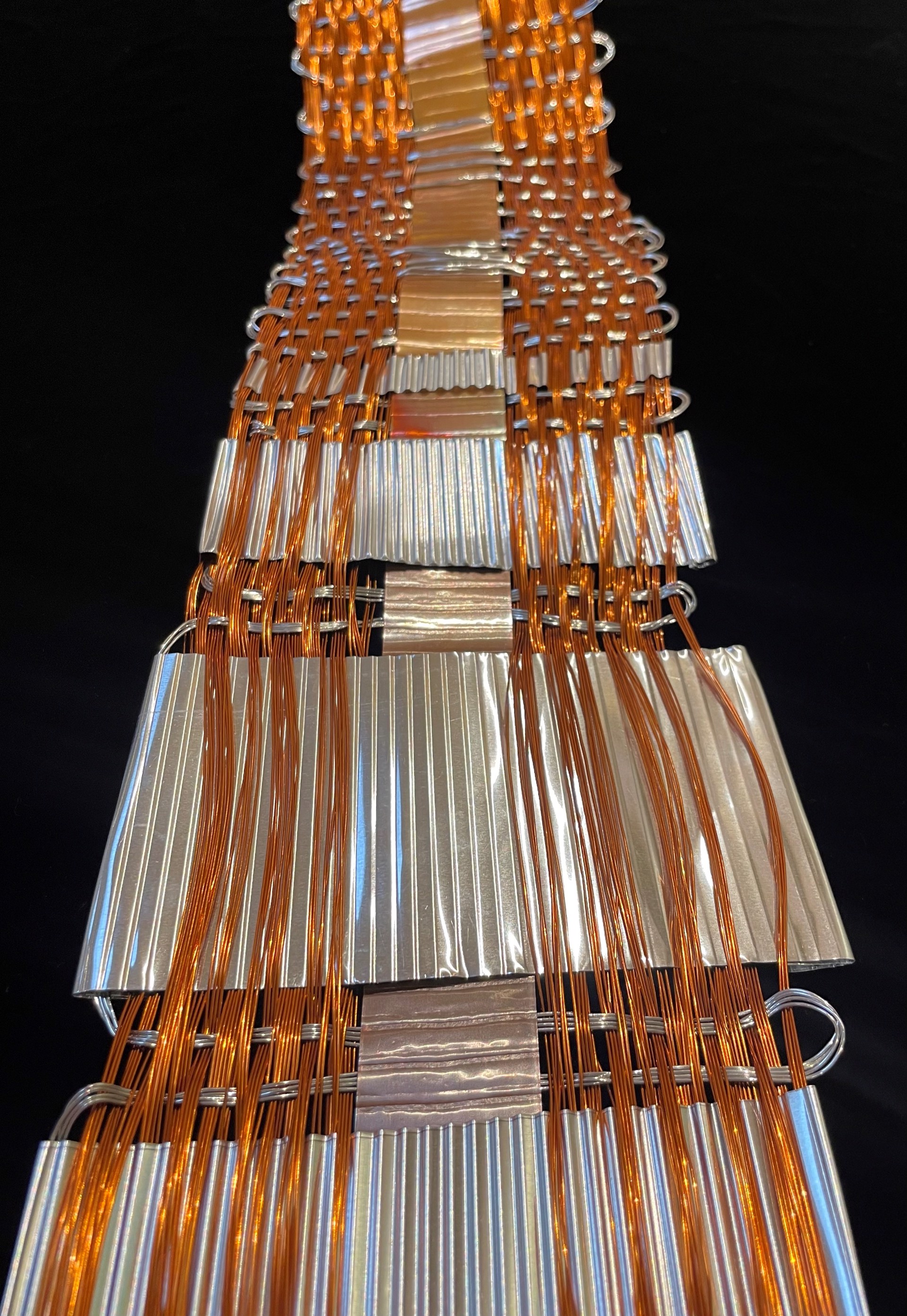 Shangri-La Copper Weaving  - Copper with Silver by Susan McGehee