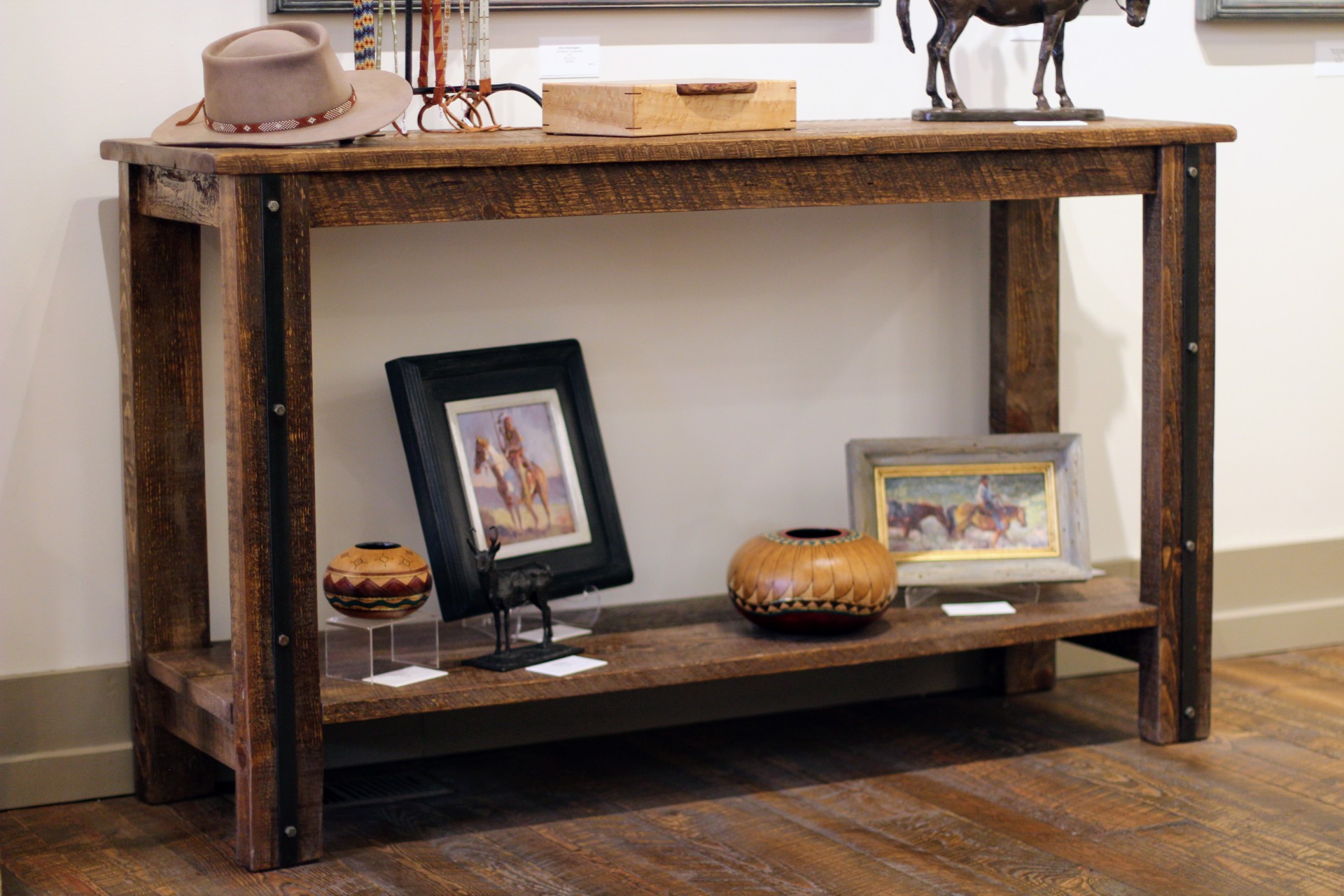 Console Table with Metal Accents by Mark Holms