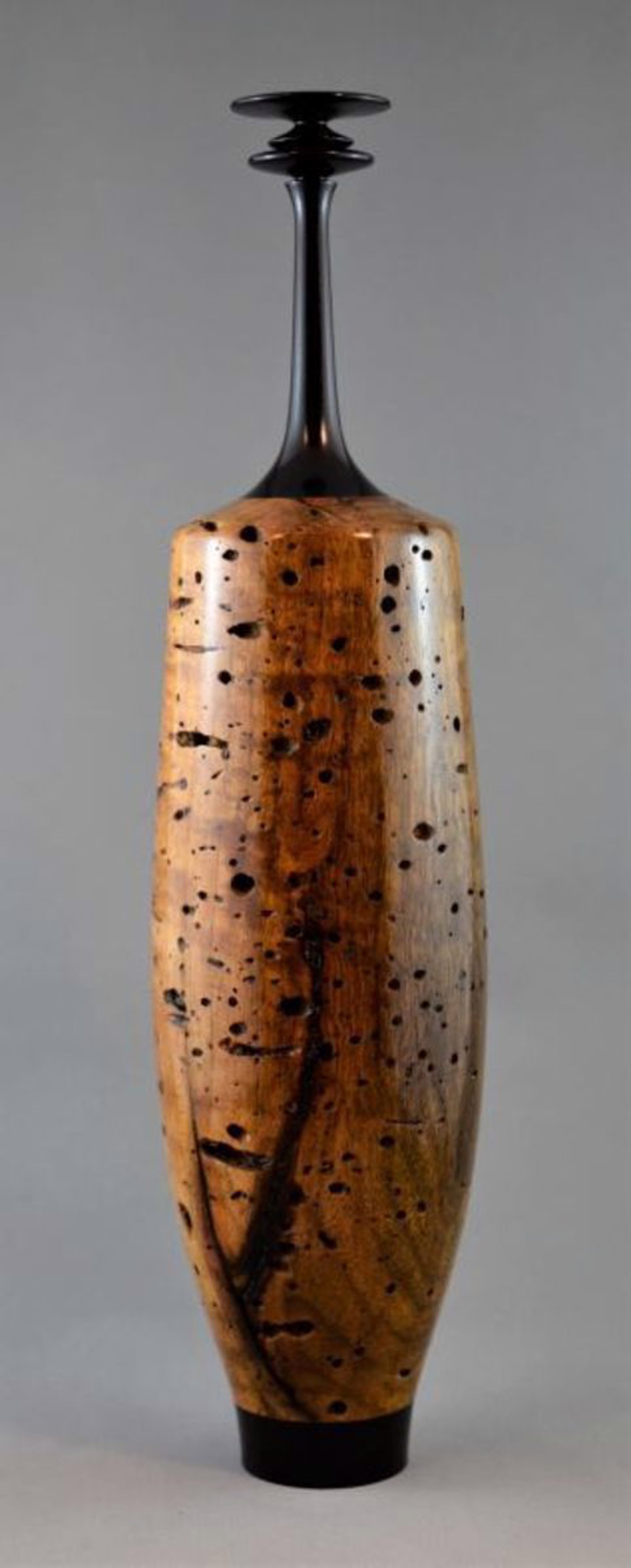 Blackwood and Wormy Butternut Vase by Paul Gray Diamond