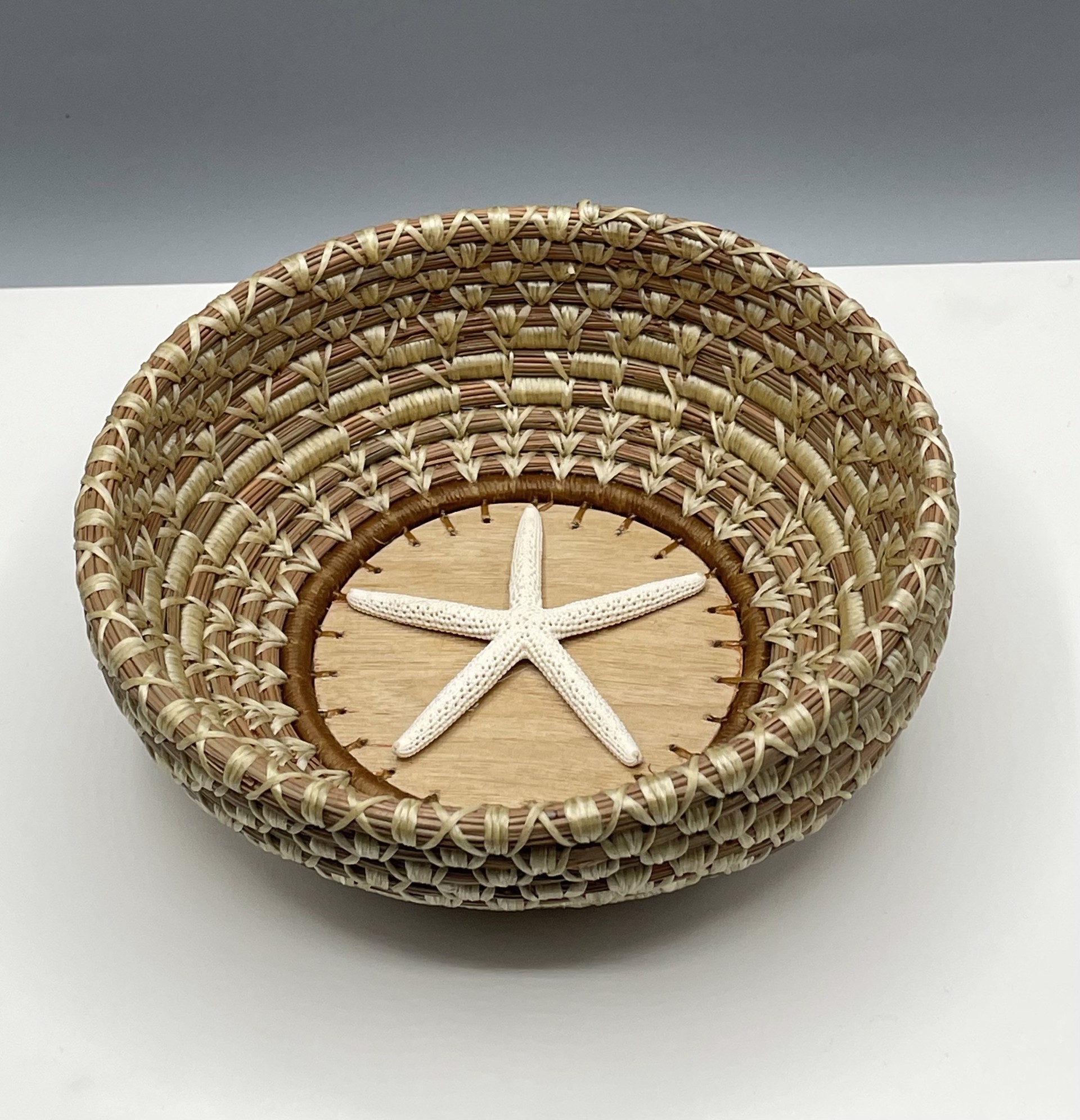 Star Fish Pine Needle Basket by Bud McLeod