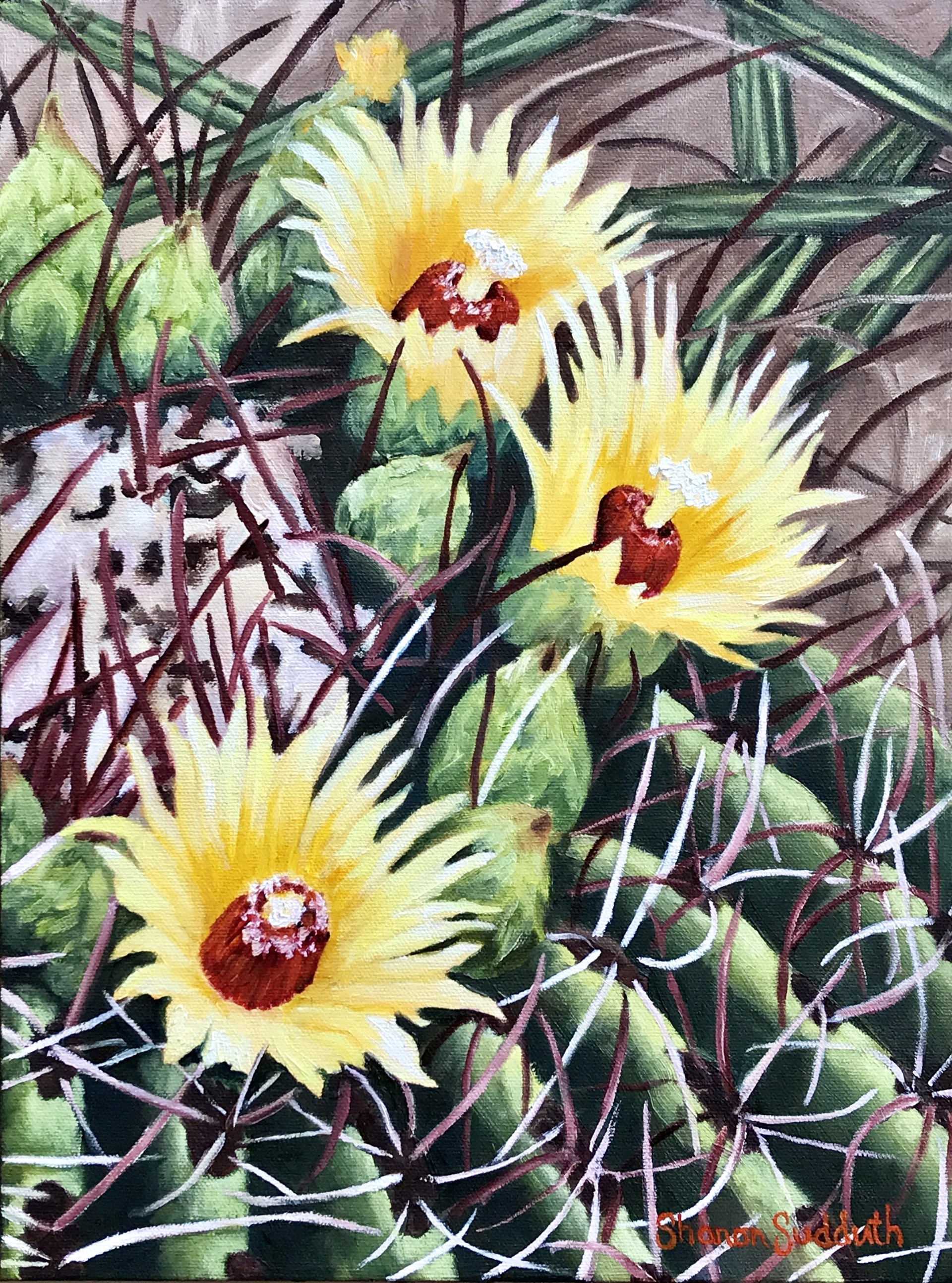 Cactus Flower Crown by Sharon Sudduth
