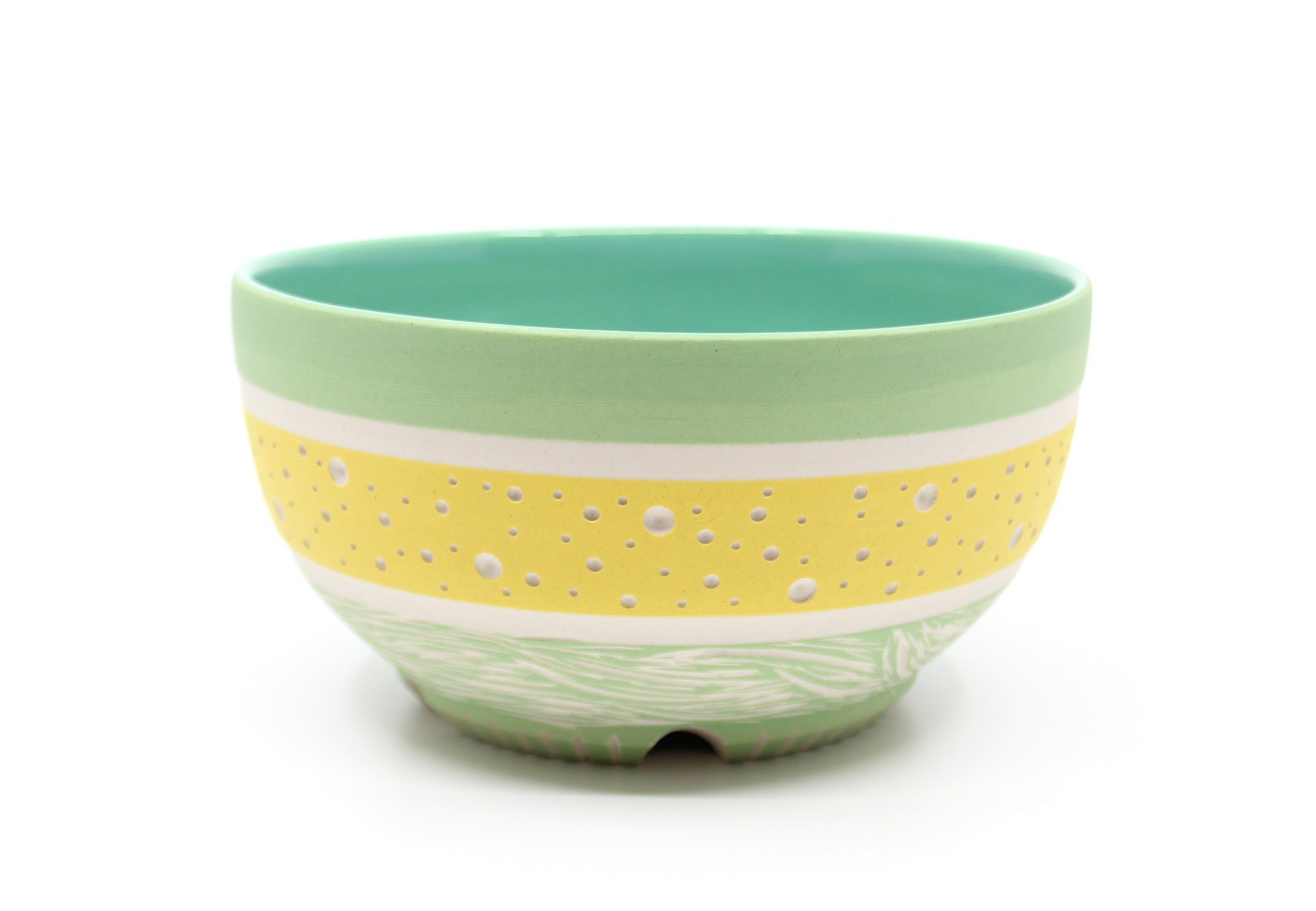 Yellow & Green Bowl by Chris Casey