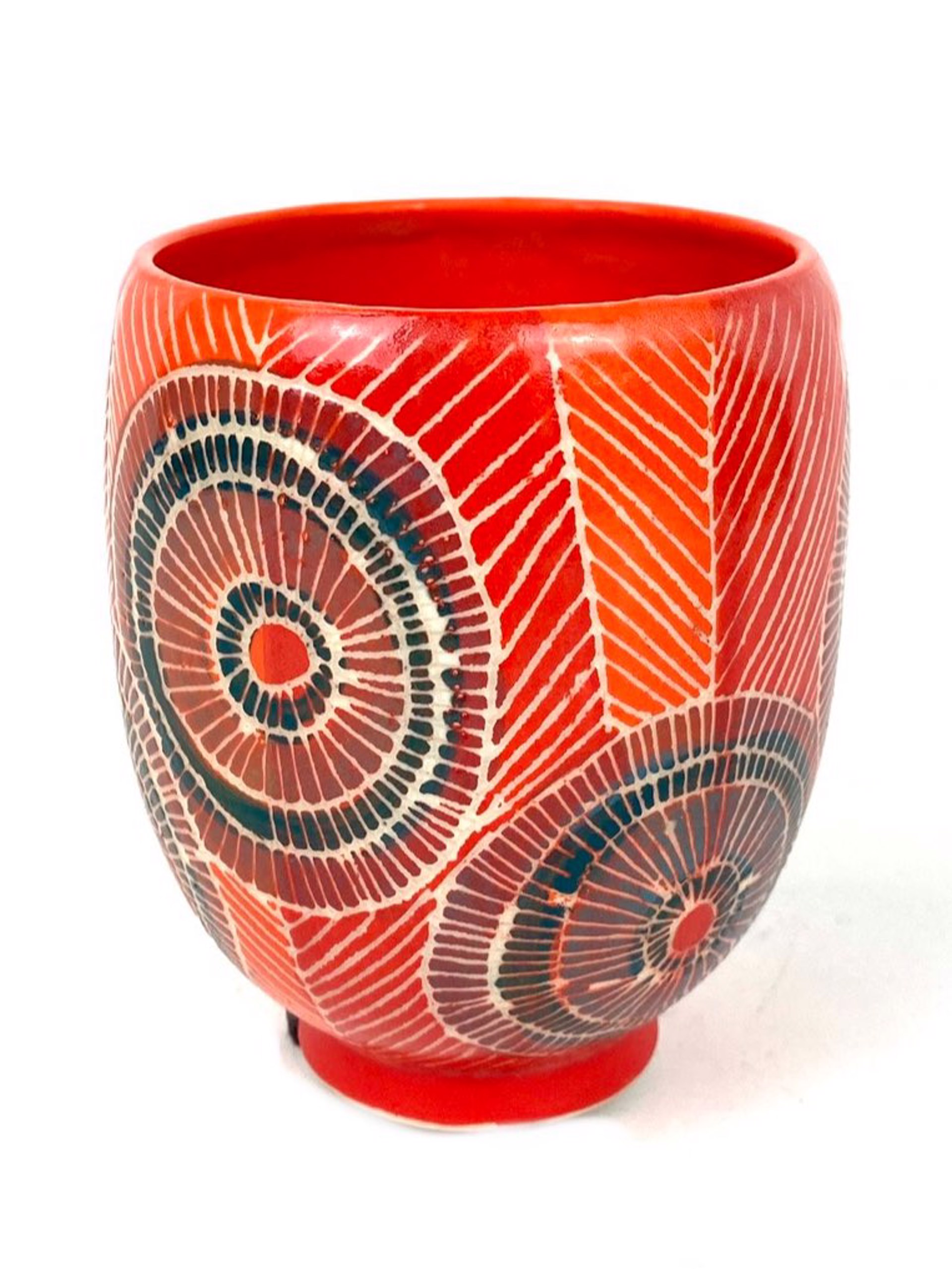 Sgraffito Cup by Mary Lynn Portera