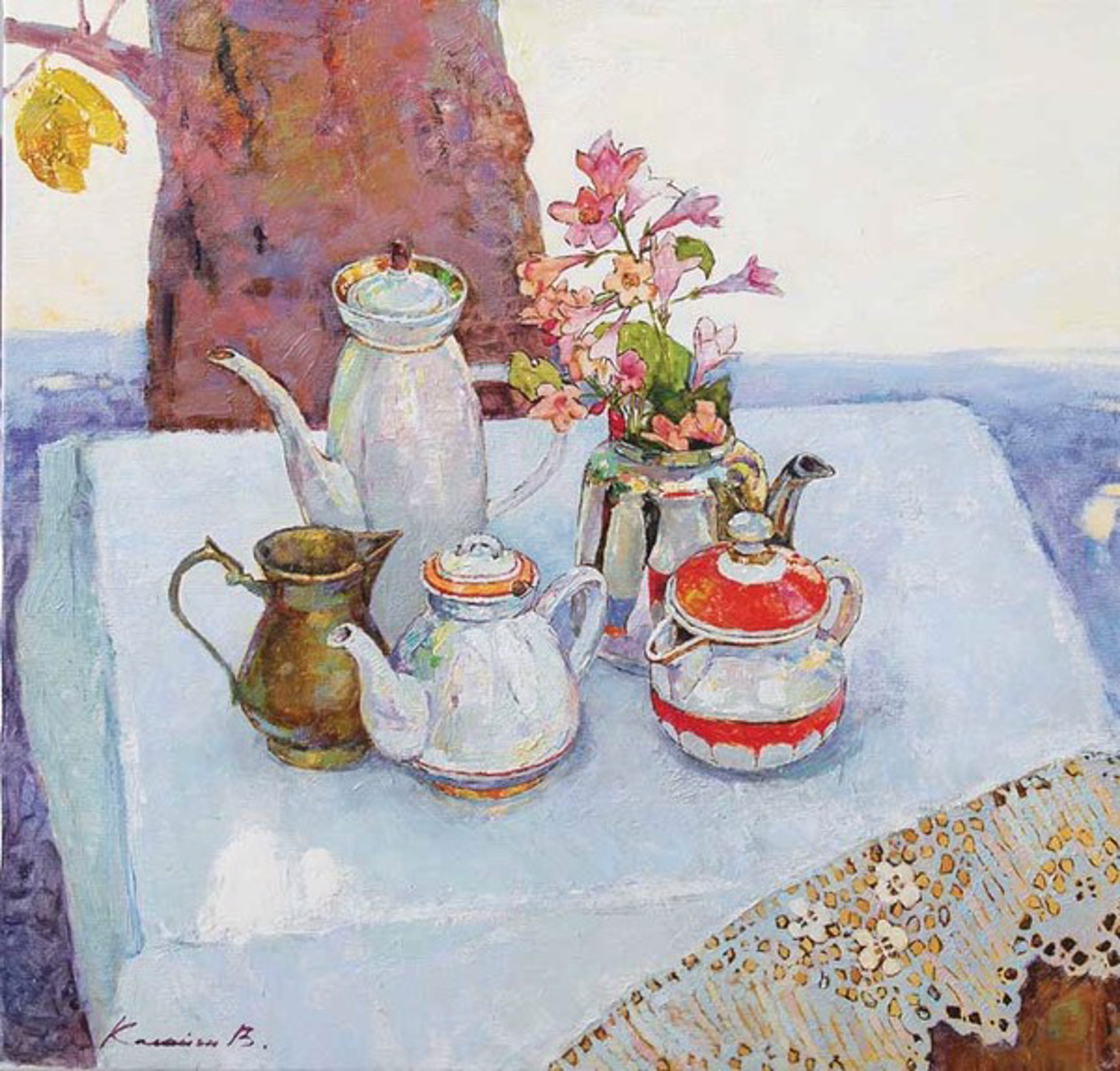 Symphony of Teapots by Victoria Kalaichi