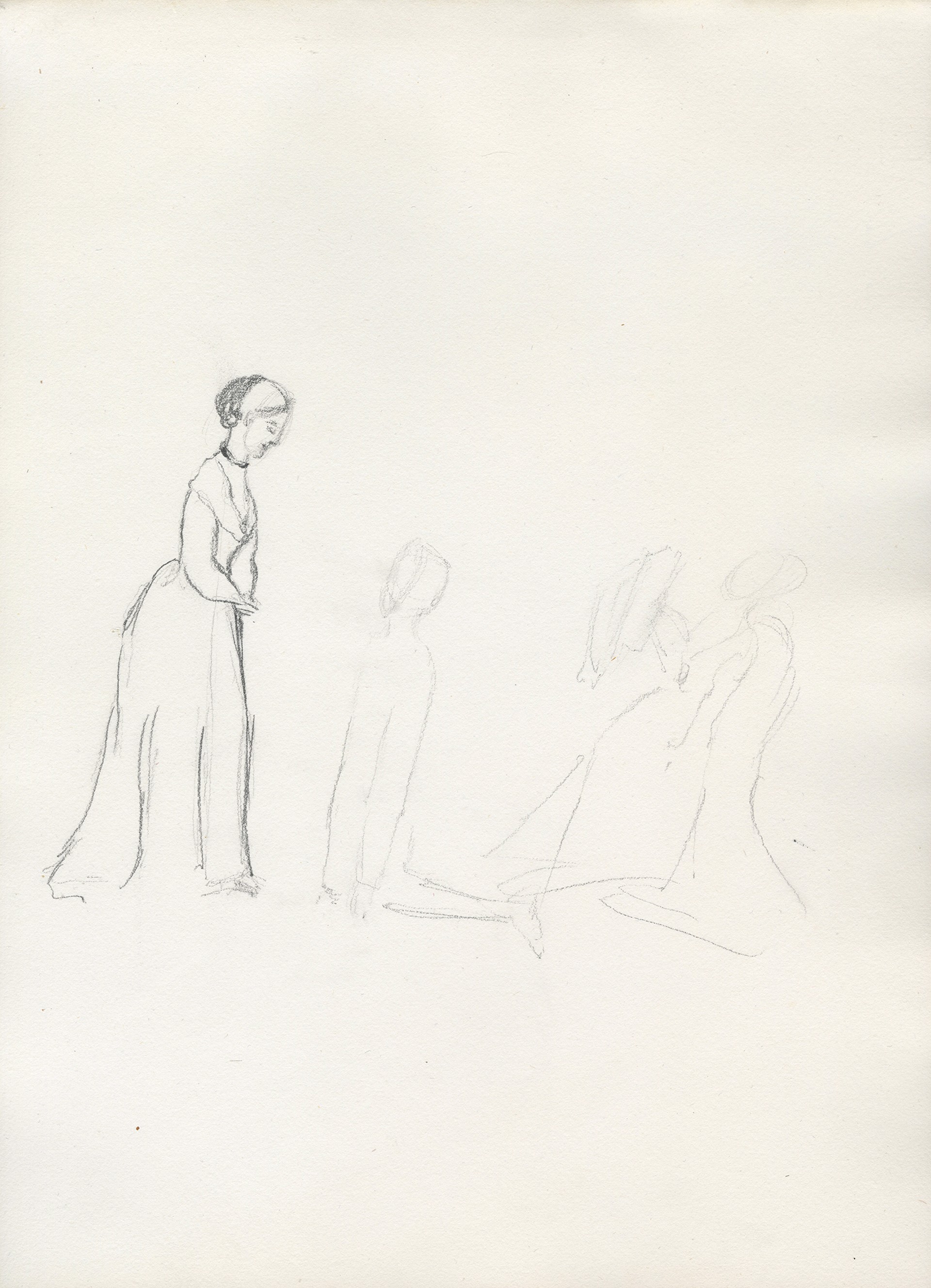 Study with Three Figures by Hannah de Rothschild
