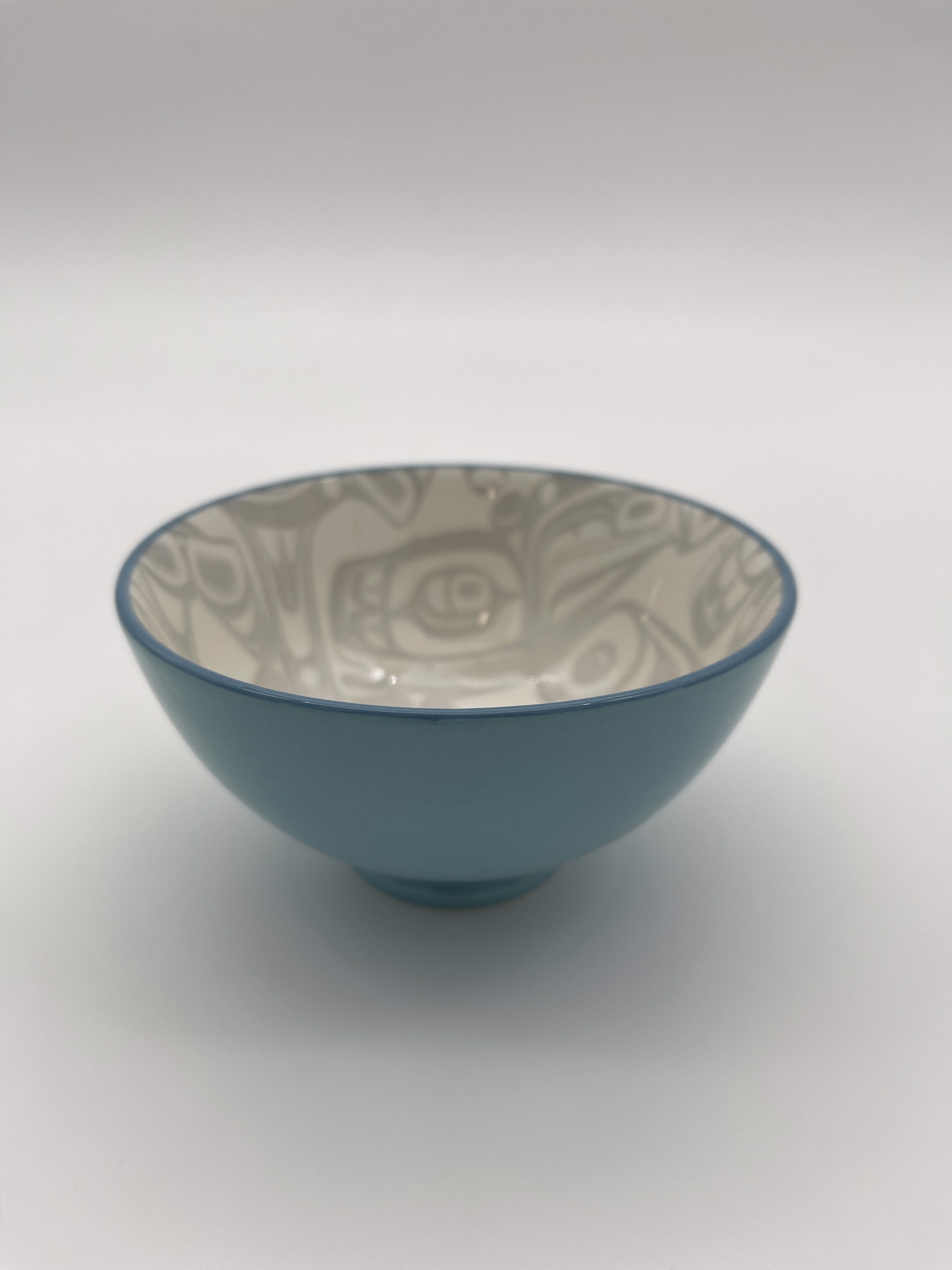 Orca Small Bowl Turquoise/Grey by Kelly Robinson