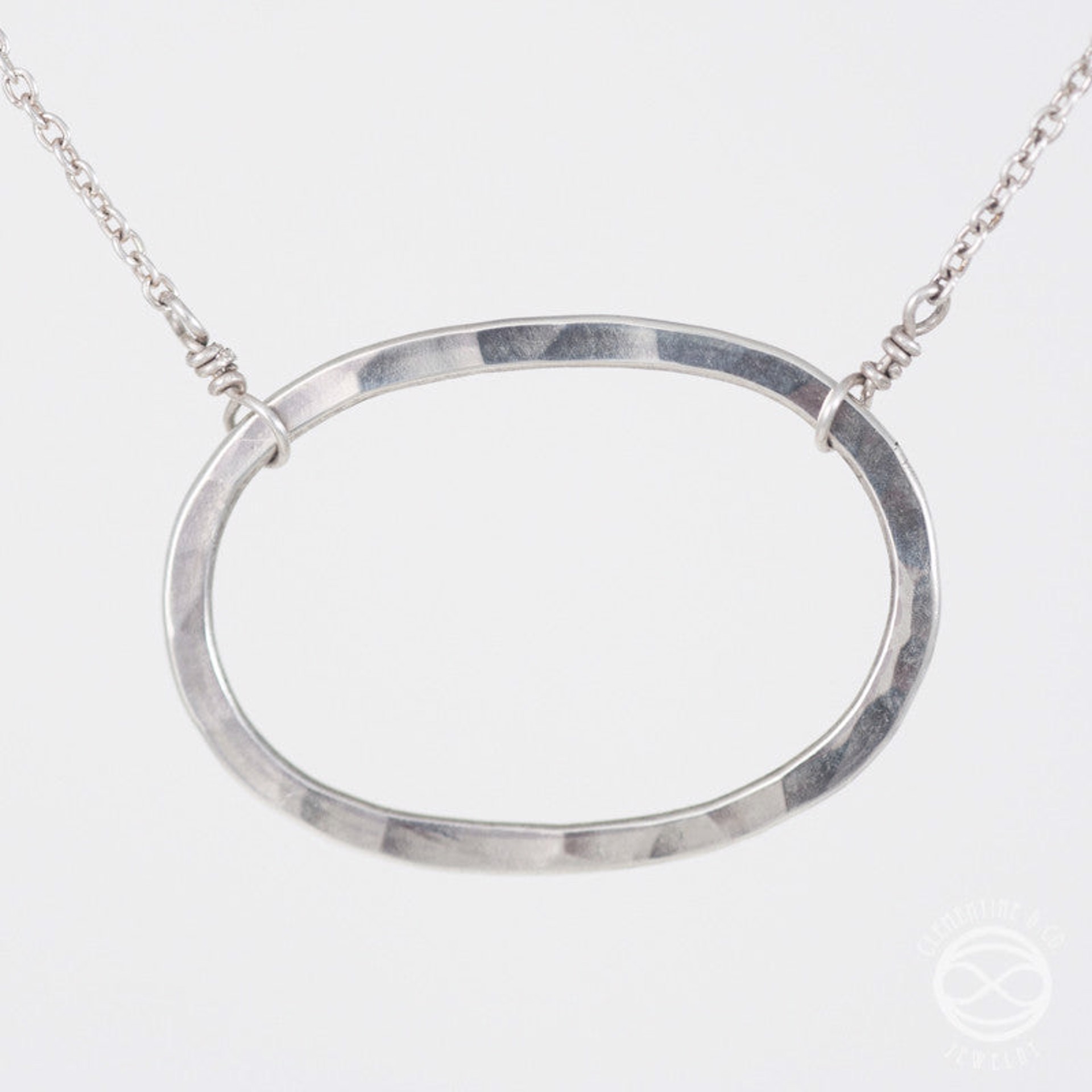 Oval Necklace - silver by Clementine & Co. Jewelry