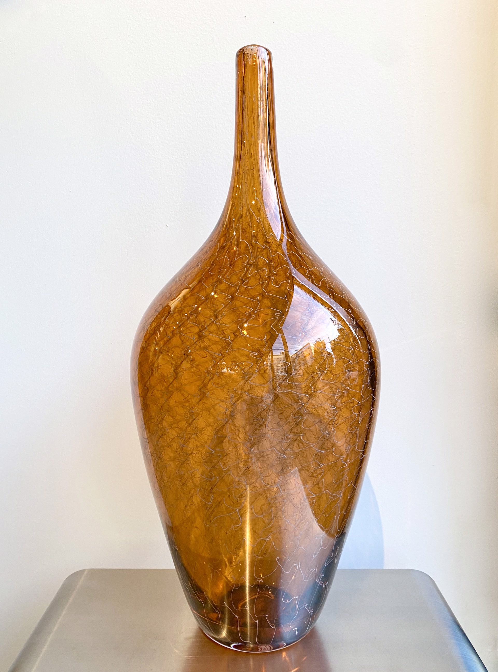 Orange Cane Vessel by John Geci