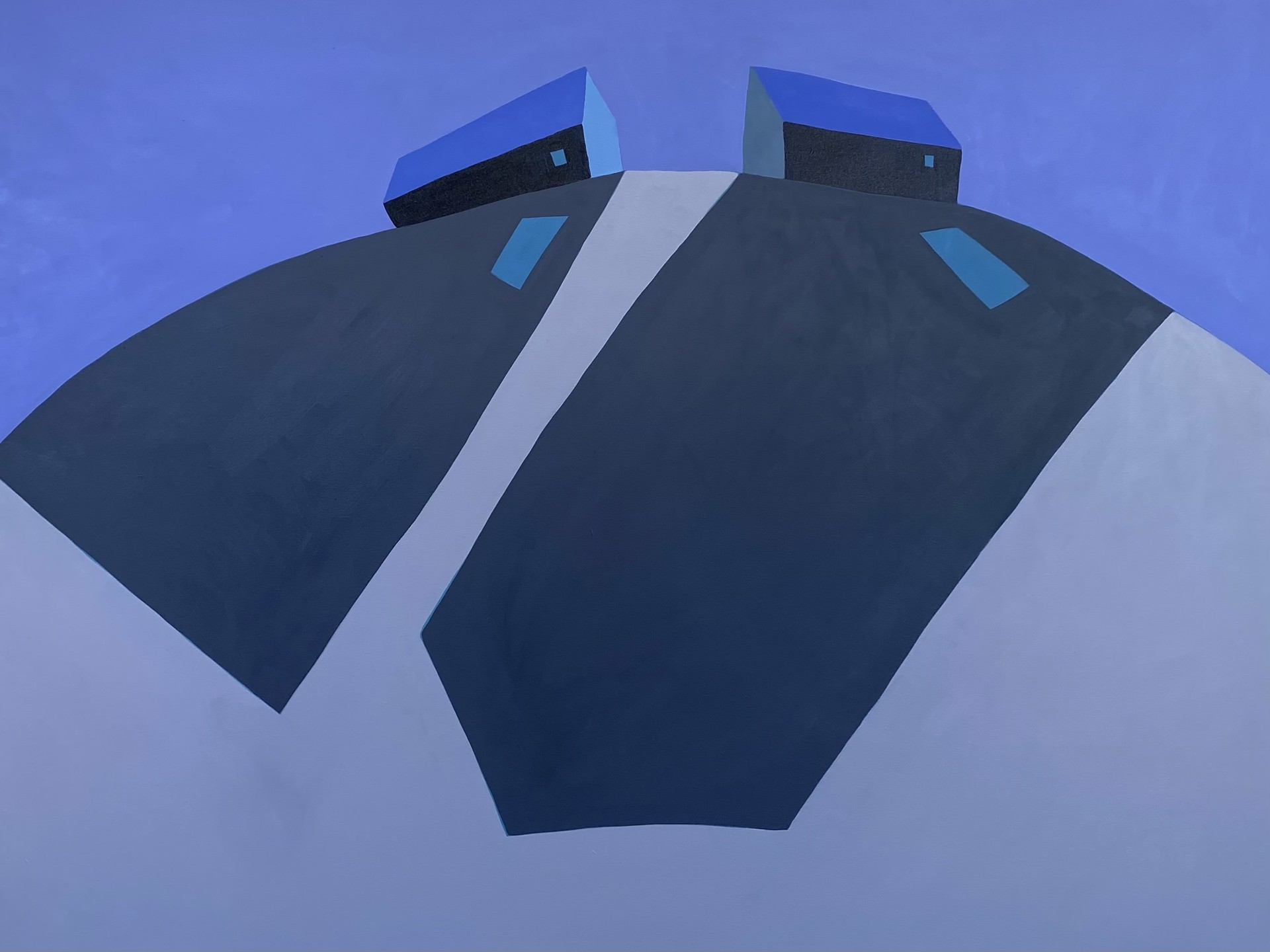 Two Blue Barns by Sage Tucker-Ketcham