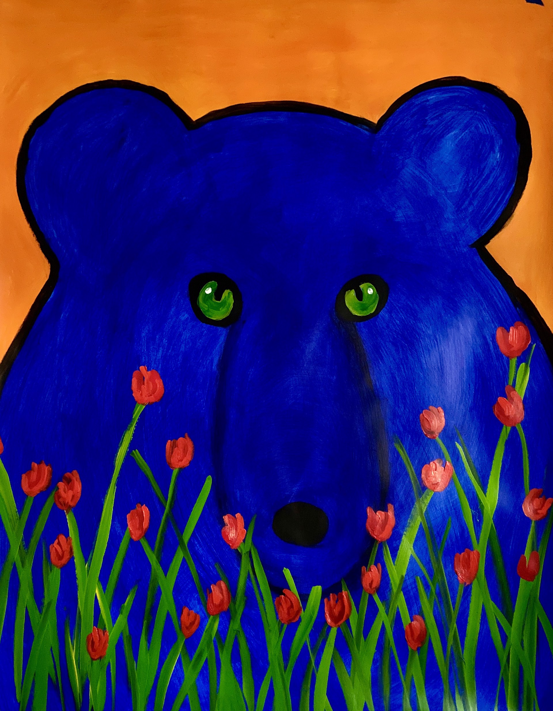 In the Garden: Blue Bear by Carole LaRoche