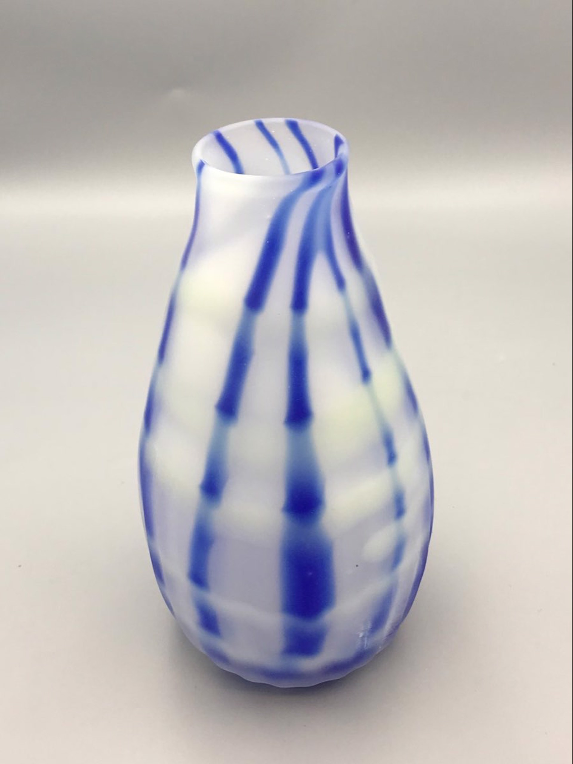 Blue And White Vase by Rene Culler