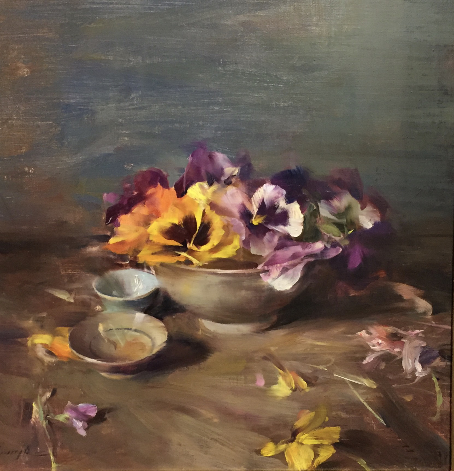 Arrangements with Pansies by Quang Ho, OPAM