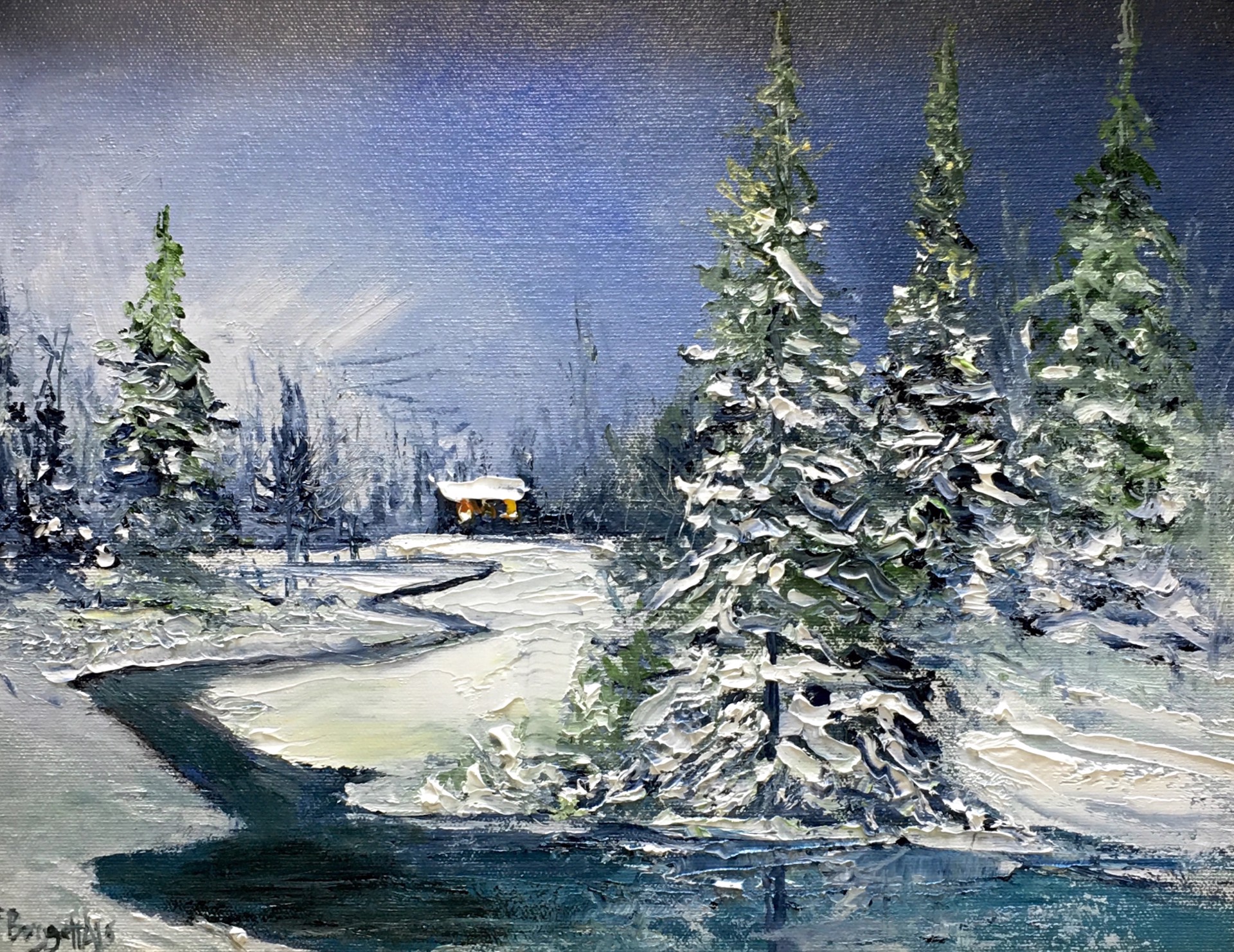 Christmas at the Cabin by Frank Baggett