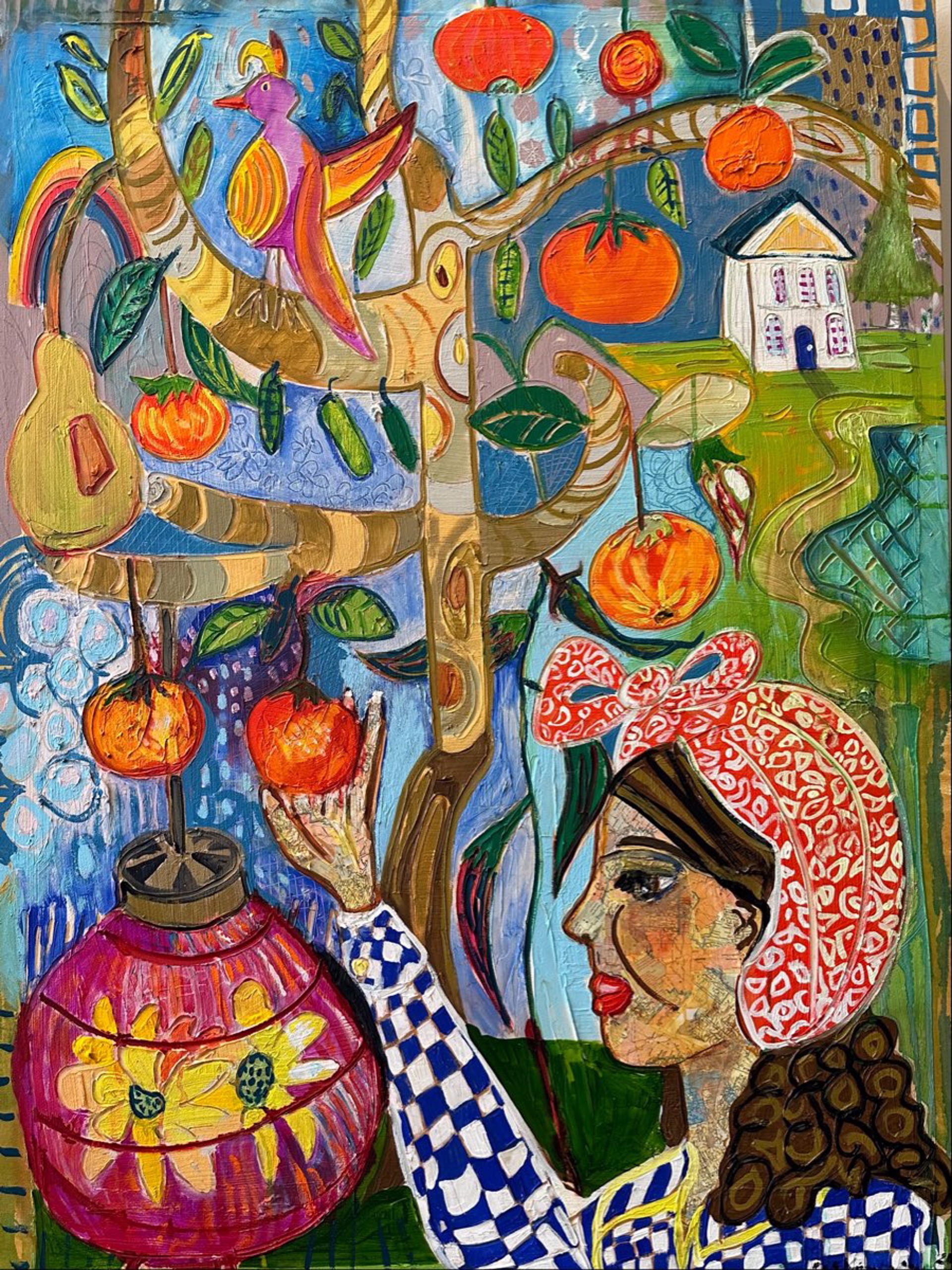 Persimmon Tree of Life by Mary Elizabeth Kimbrough