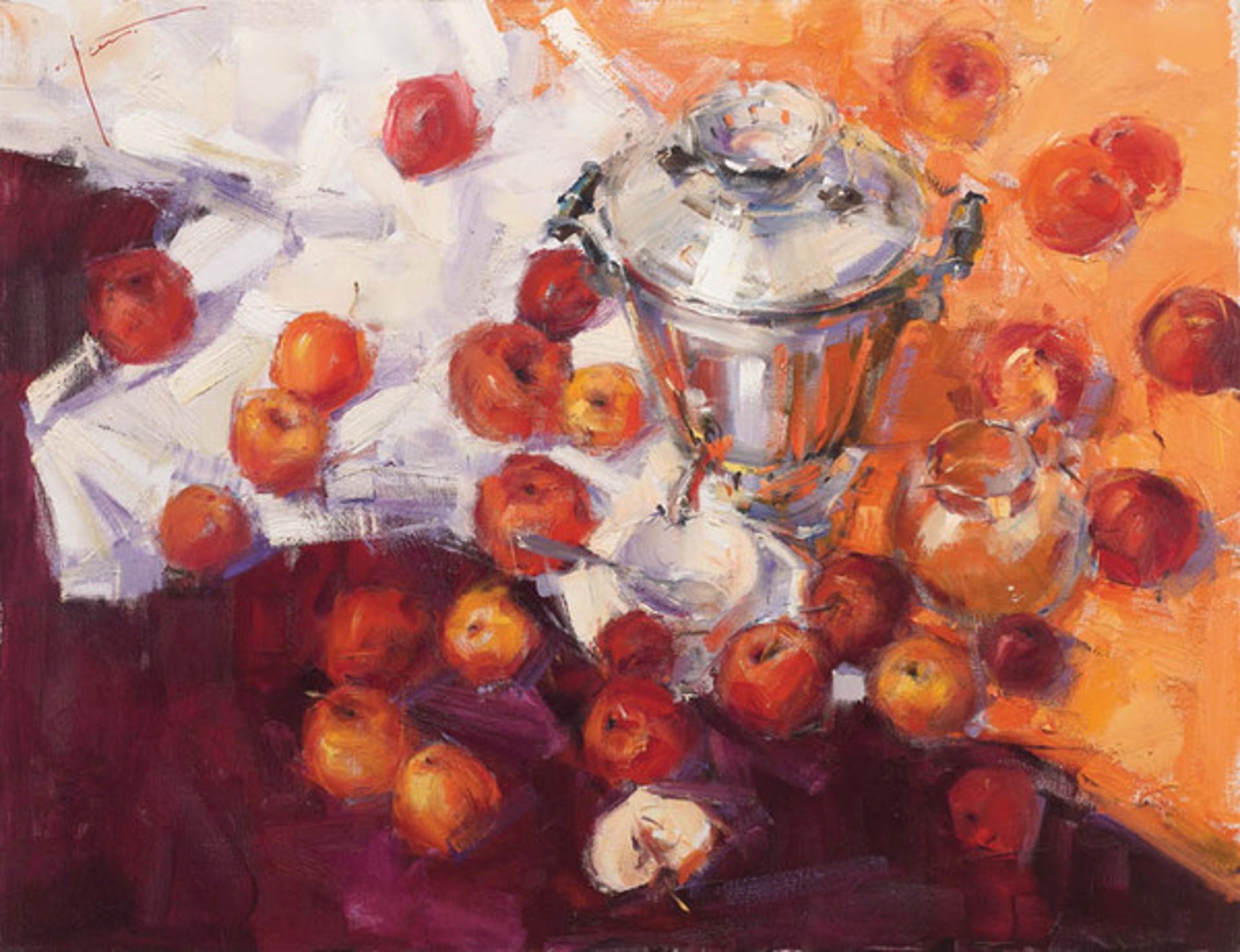 Samovar with Apples by Yana Golubyatnikova