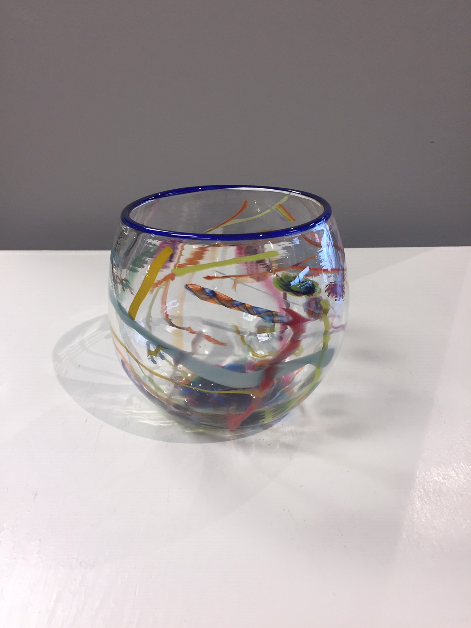 Circus Bowl by AlBo Glass