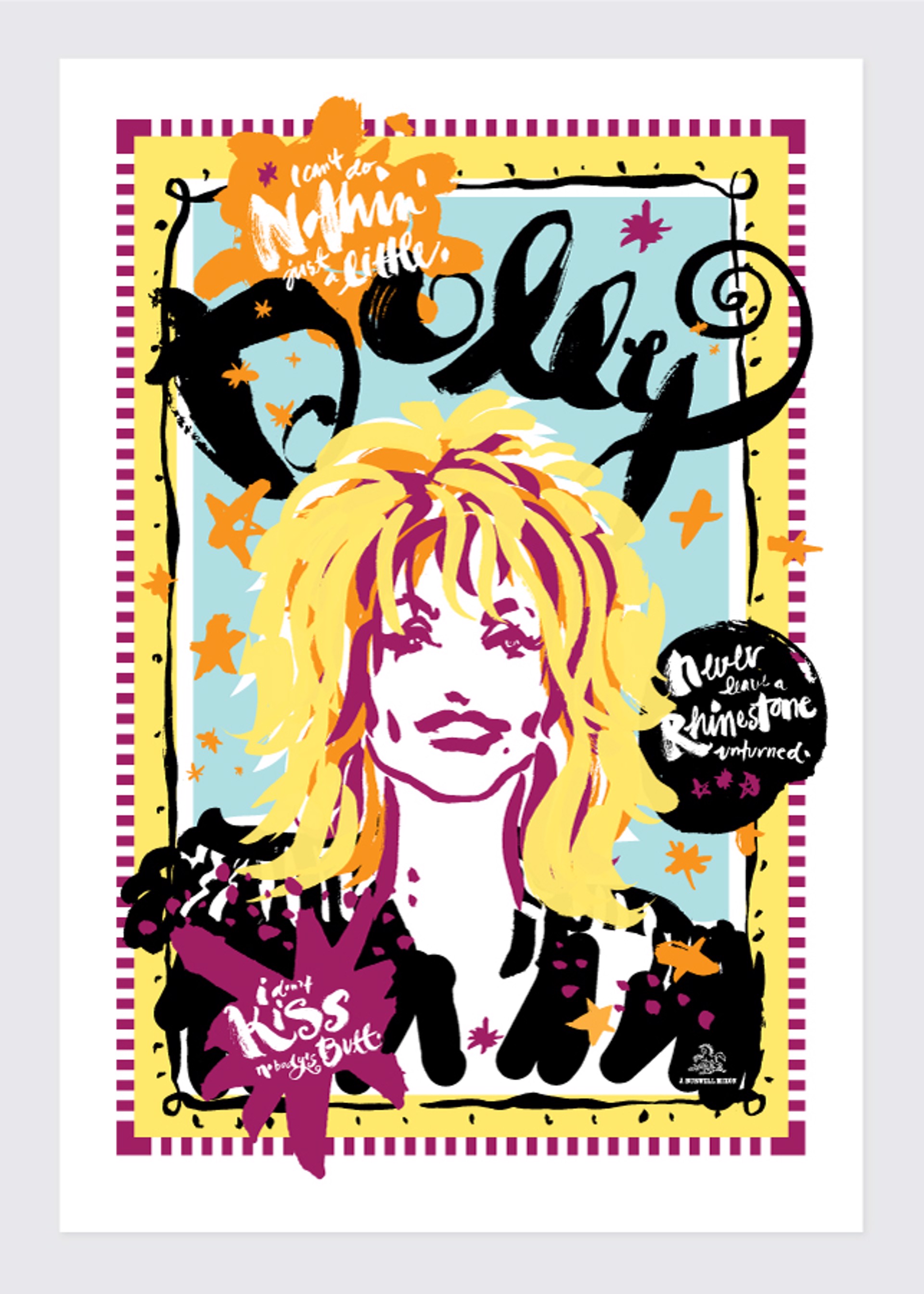Dolly Concert Poster by Jamie Burwell Mixon