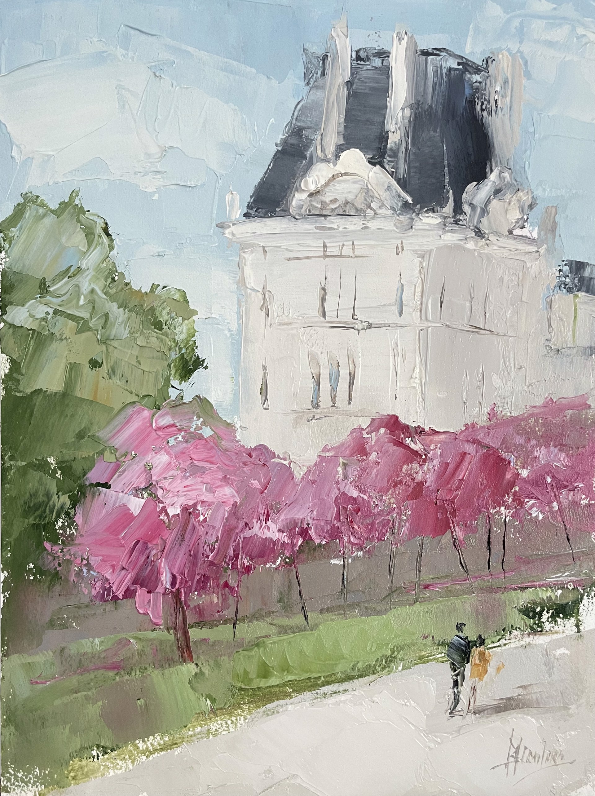 Tuileries Gardens in Spring by Barbara Flowers