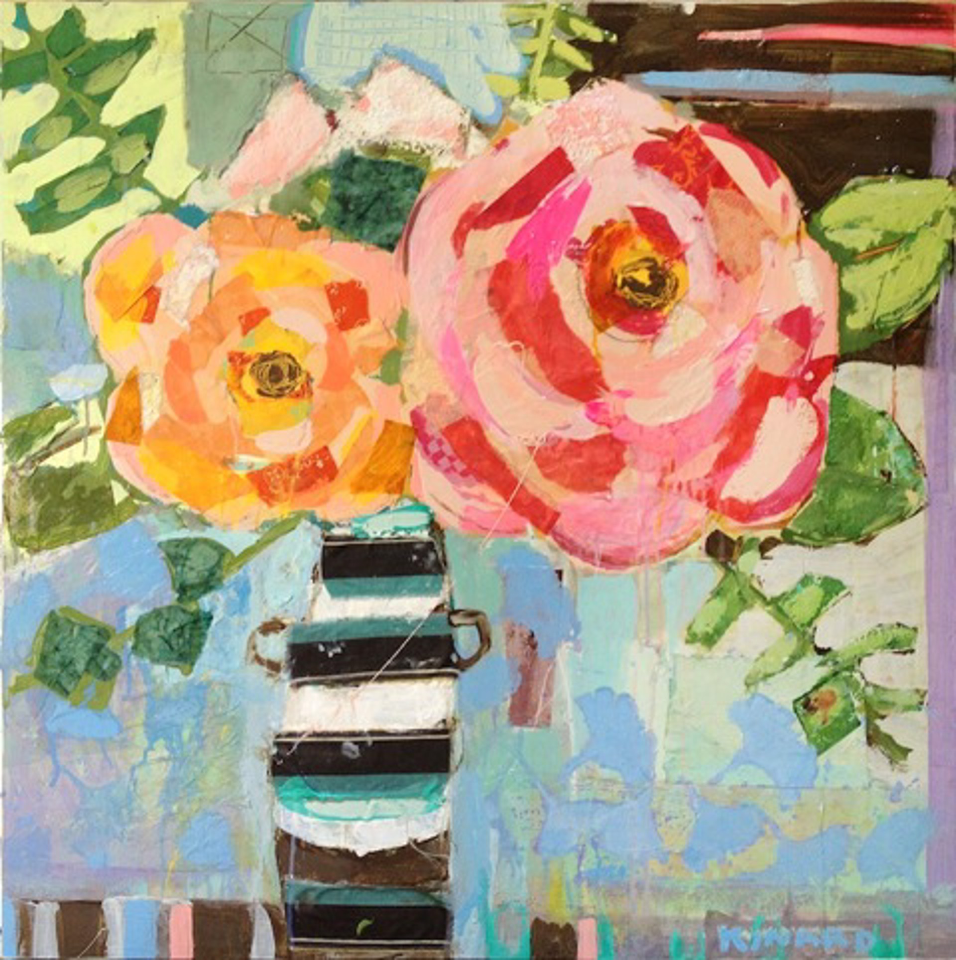 Stripes And Roses by Christy Kinard