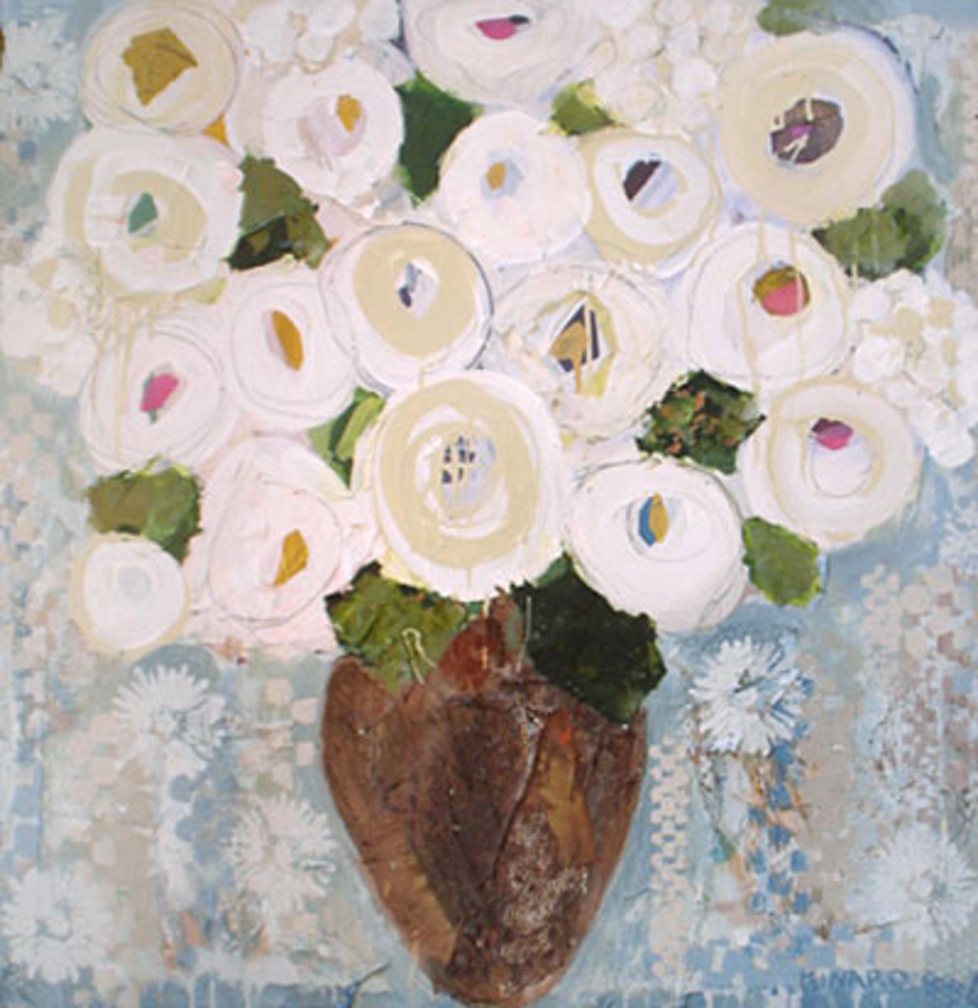 Hydrangea And Rose Mix by Christy Kinard