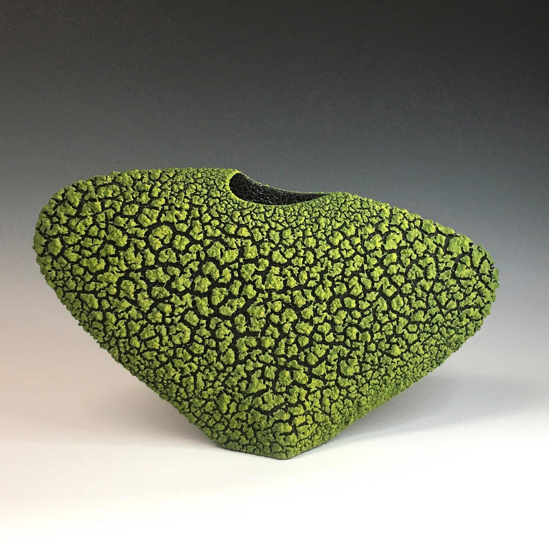 Sahara Envelope Vase ~ Lime Green by Randy O'Brien