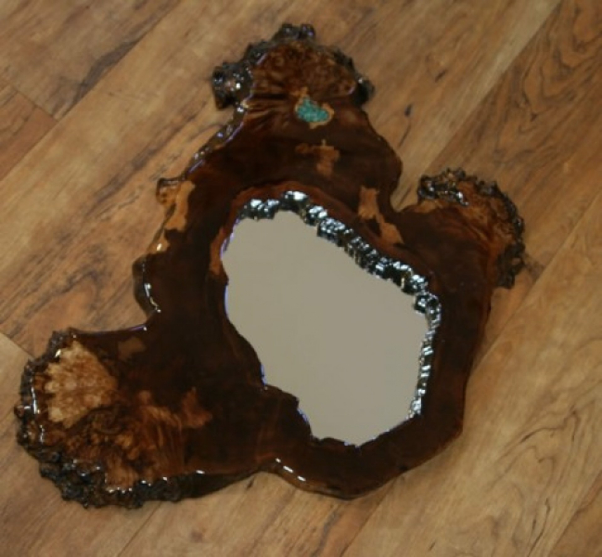 Spalted Big Leaf Maple Mirror by Gary Rennert