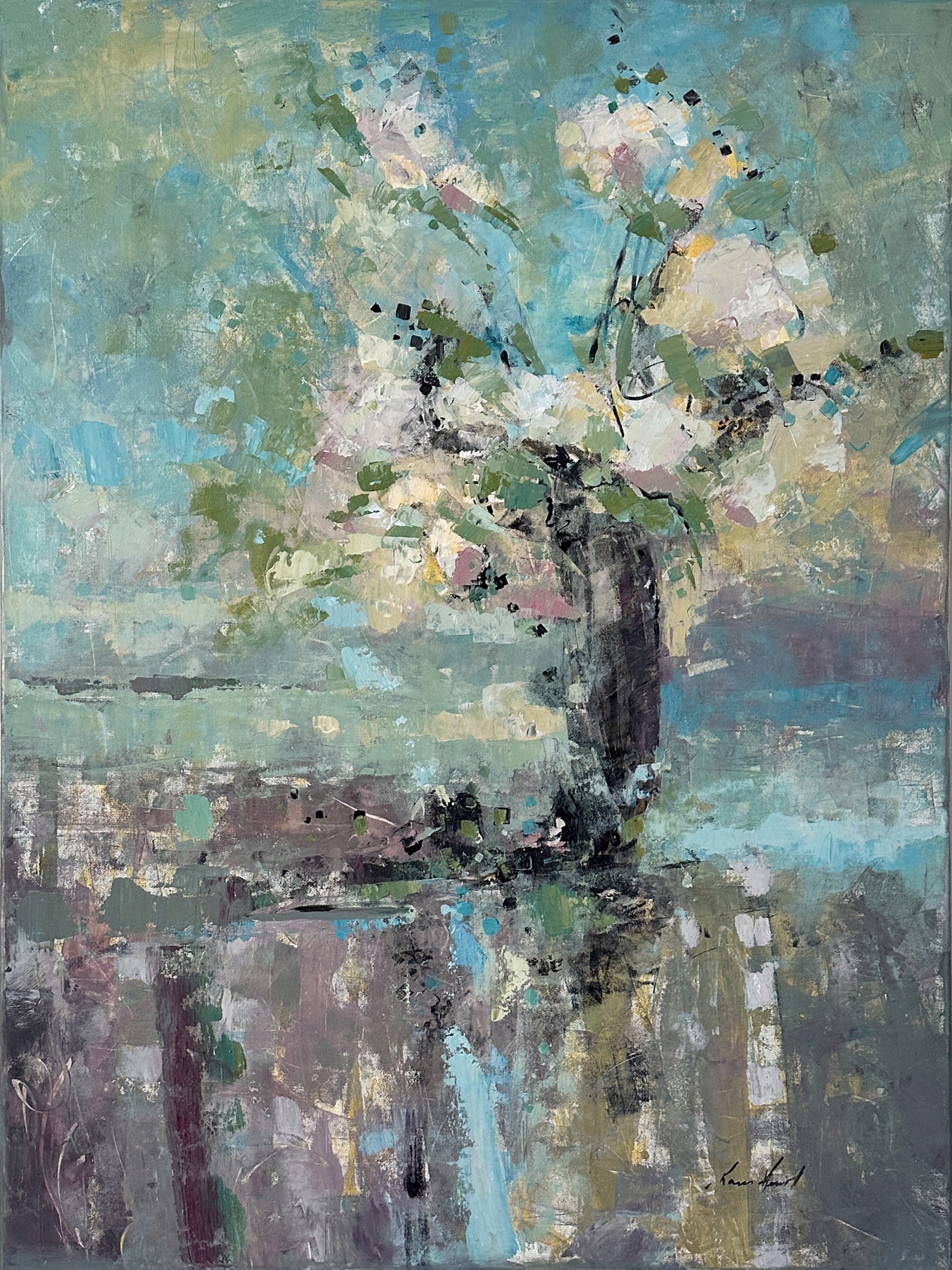 "Whisper of Spring" original acrylic painting by Karen Hewitt Hagan