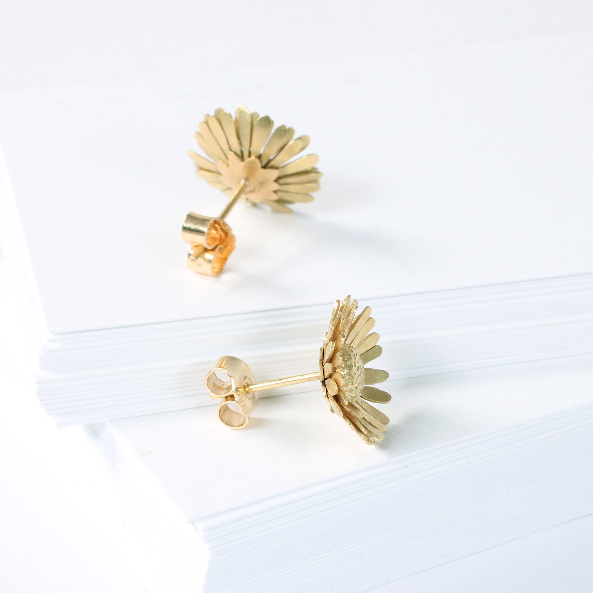 Golden Daisy Earrings by Christopher Thompson Royds