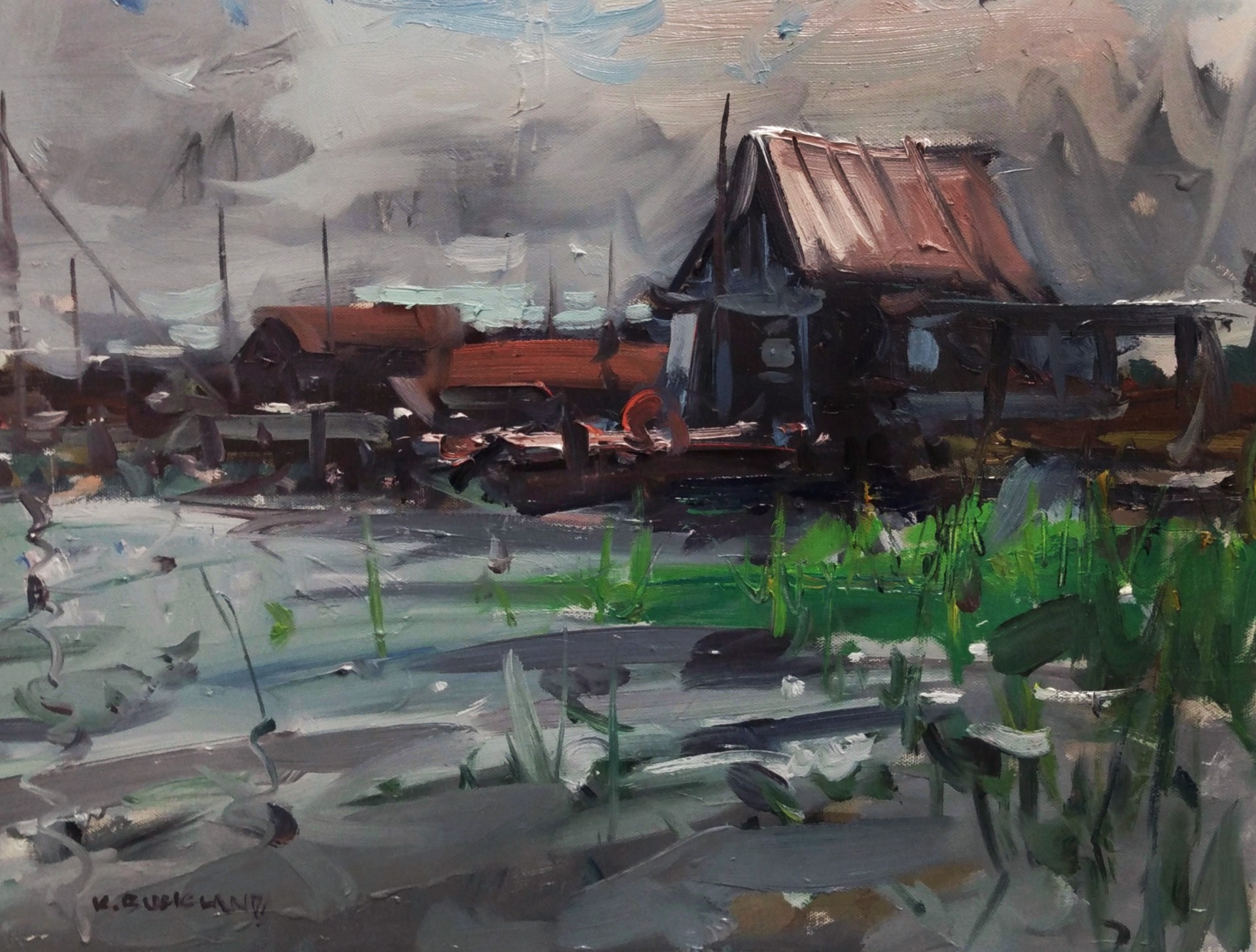 "After the Rains" original oil painting by Kyle Buckland