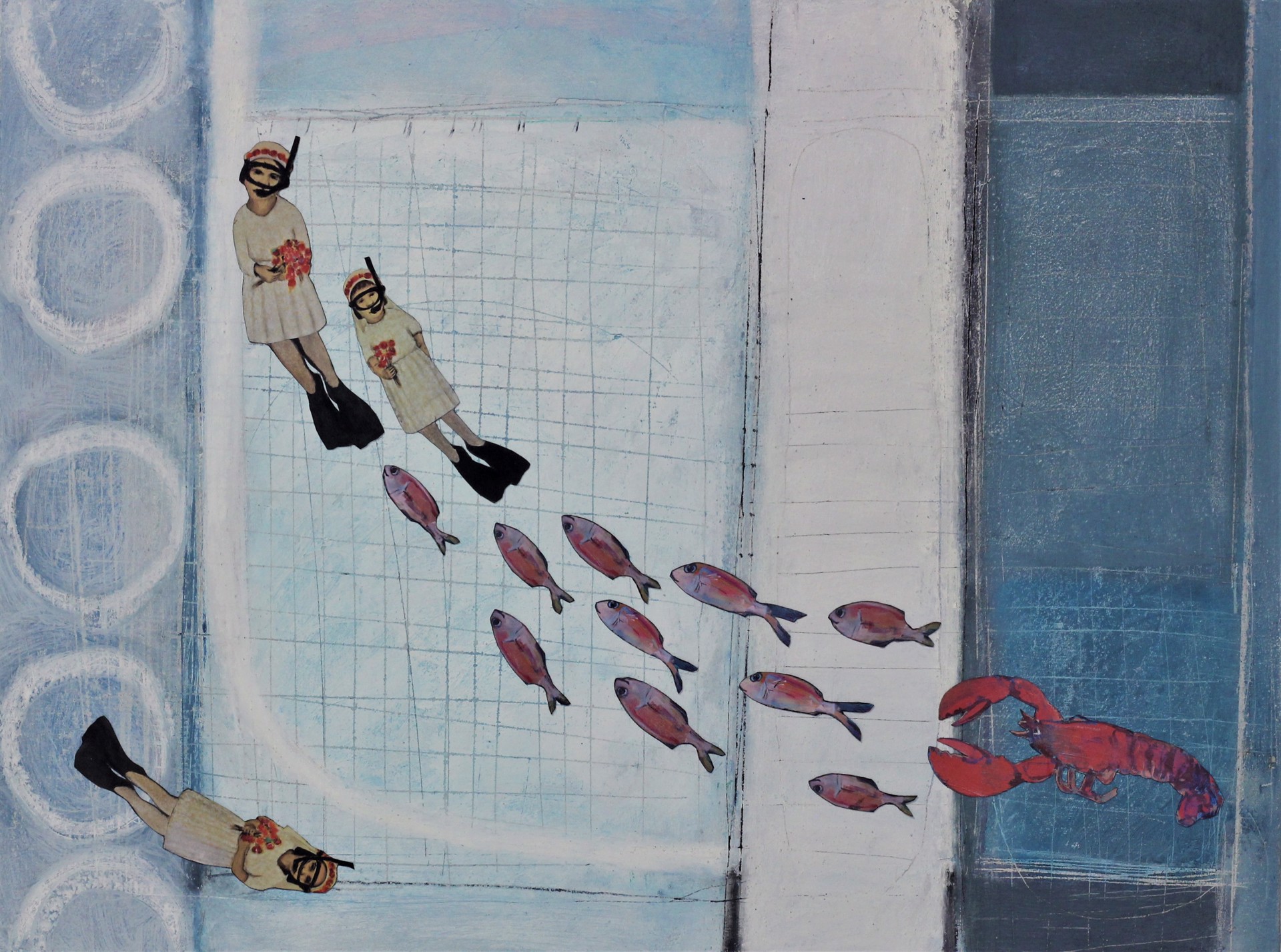 SWIMMING WITH MY SISTERS by CHRISTINA THWAITES (Figures)
