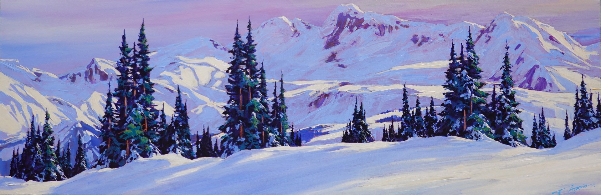 Purple Snow by DAVID LANGEVIN