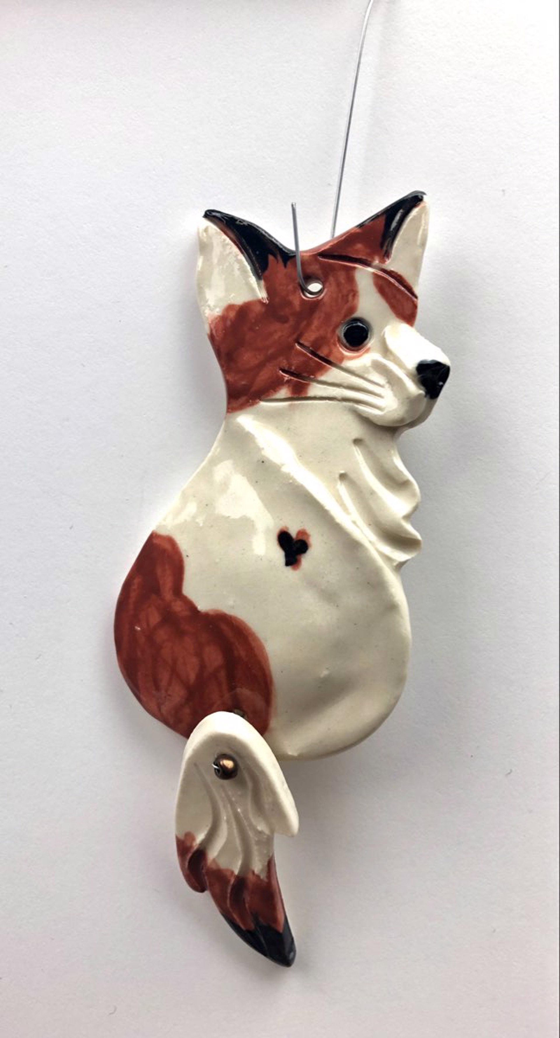 Sitting Dog Ornament by Nancy Jacobsohn