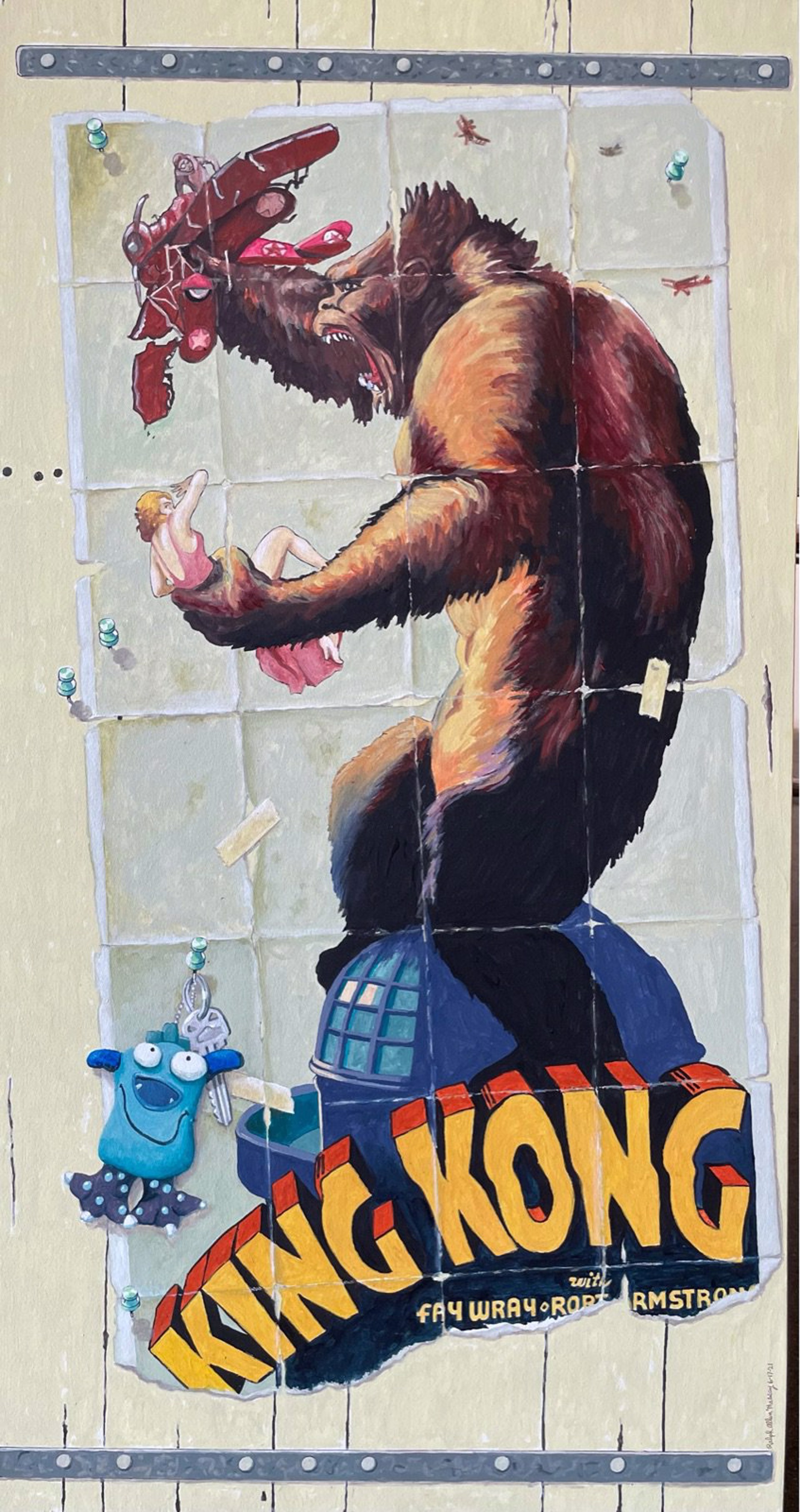 Kong on Panel by Ralph Allen Massey