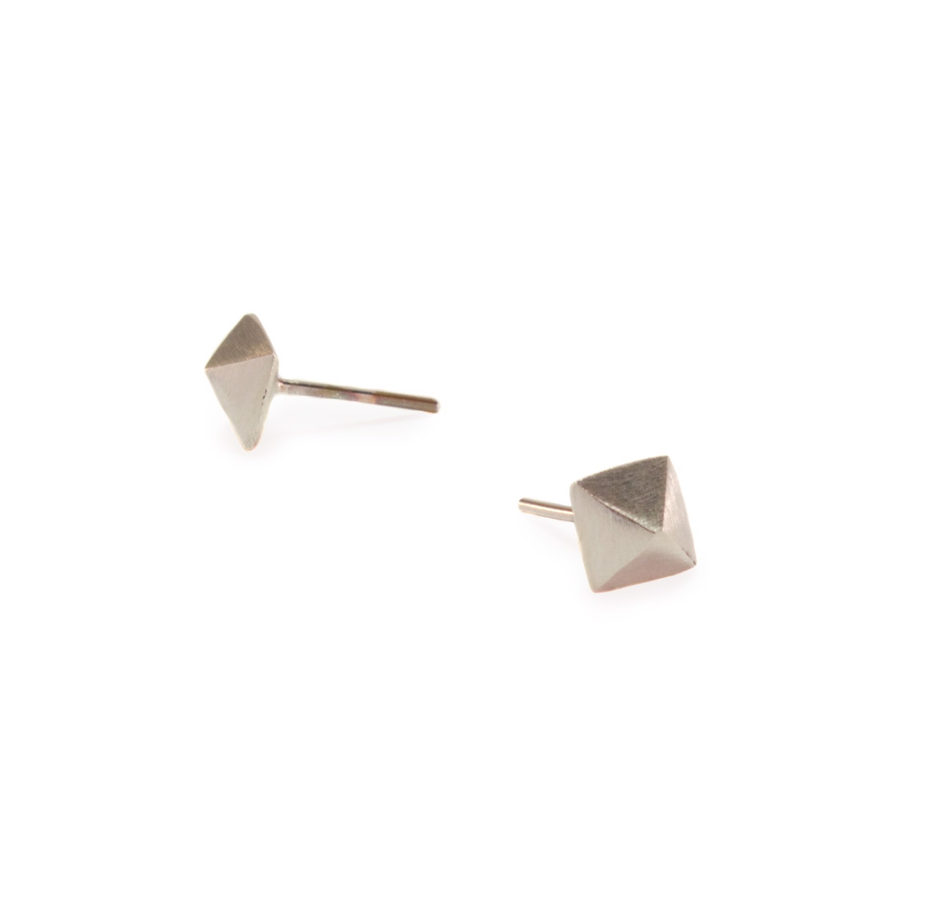 Pyramid Studs - Sterling silver by Audrey Laine