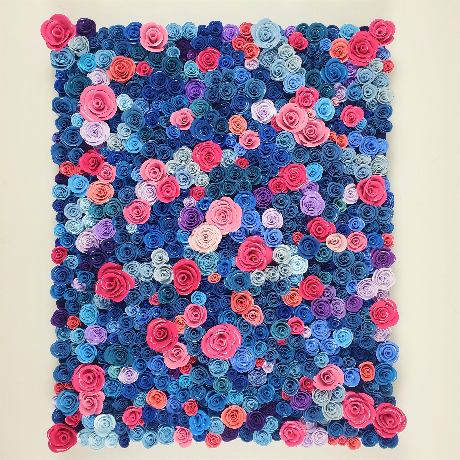 Pink and Blue Garden by Sara O'Connor