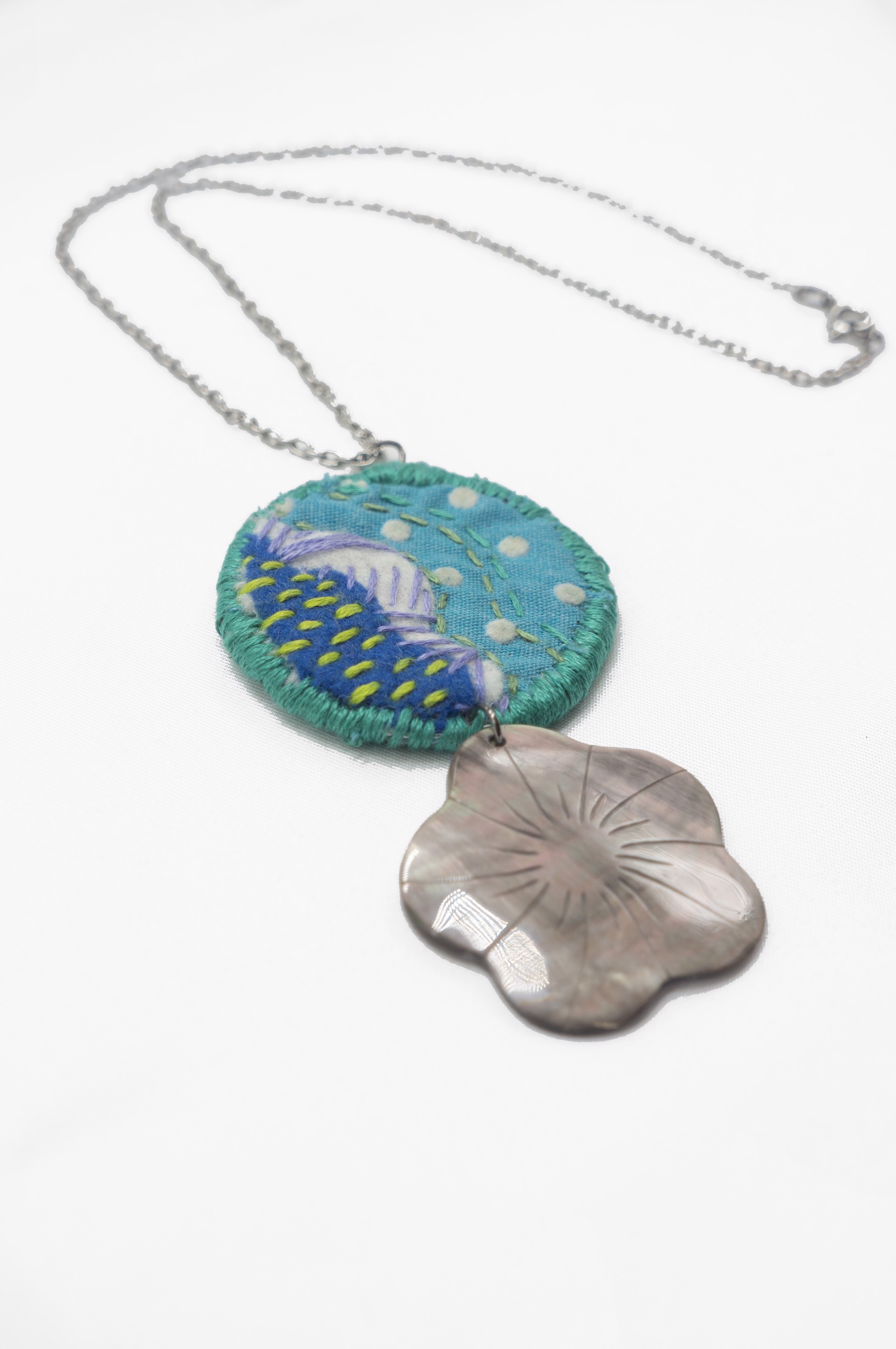 Shell Pendant Necklace by Hattie Lee