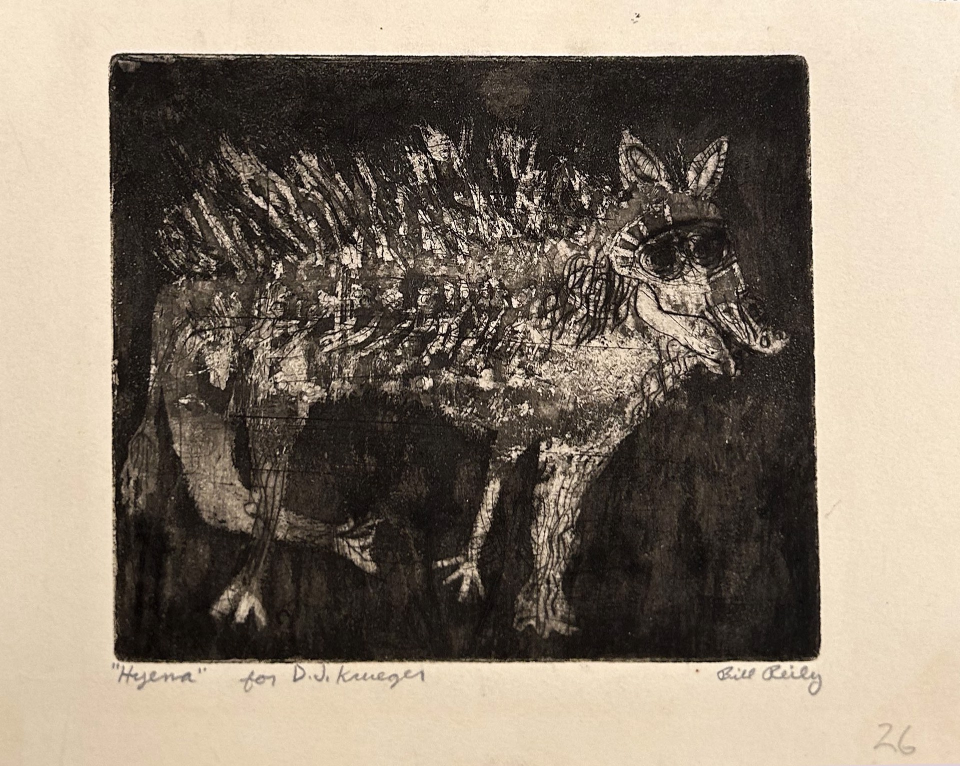 26. Steer ("Hyena" for D.J. Krueger) by Bill Reily - Prints