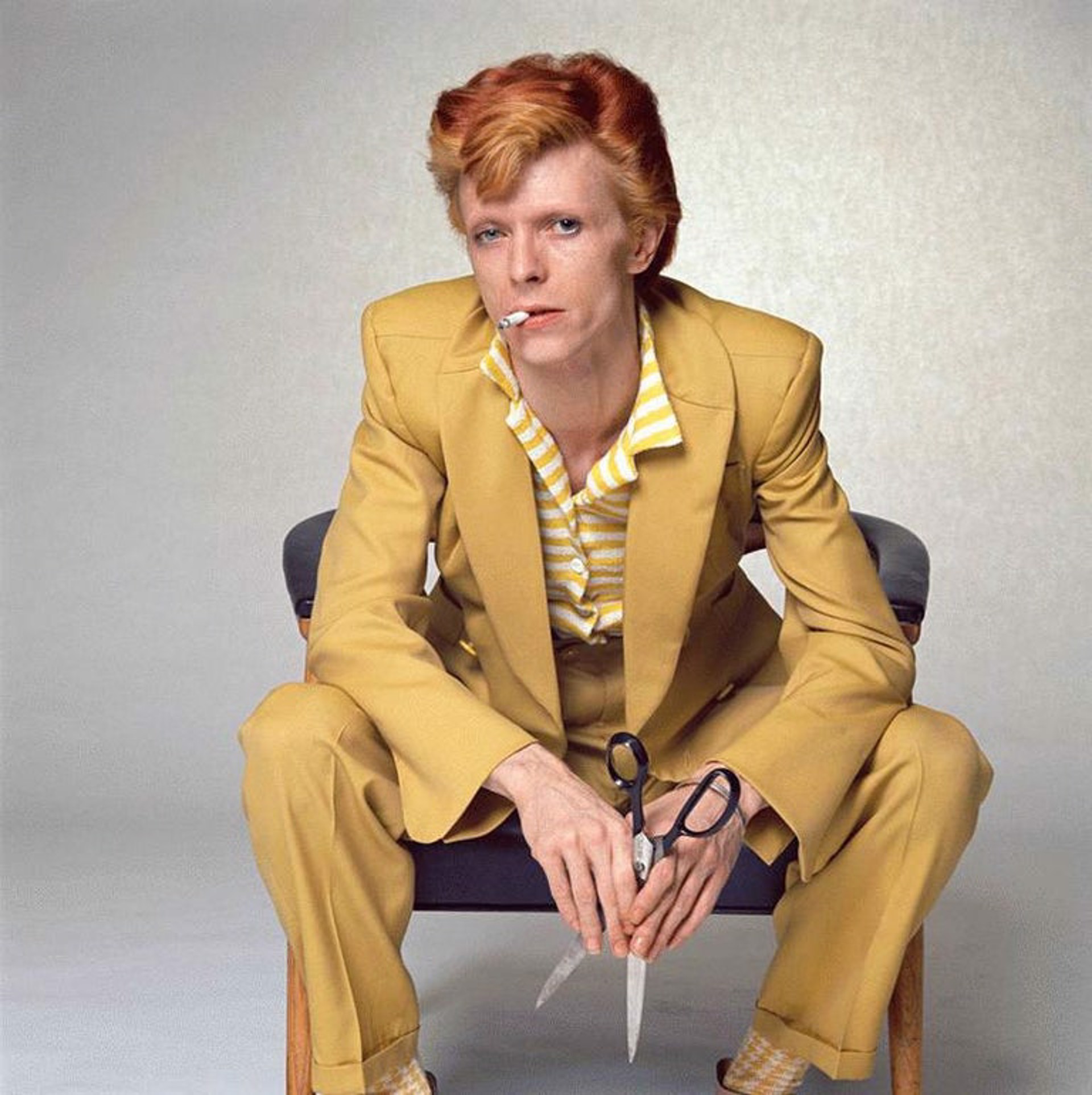 David Bowie, Yellow Mustard Suit by Terry O'Neill