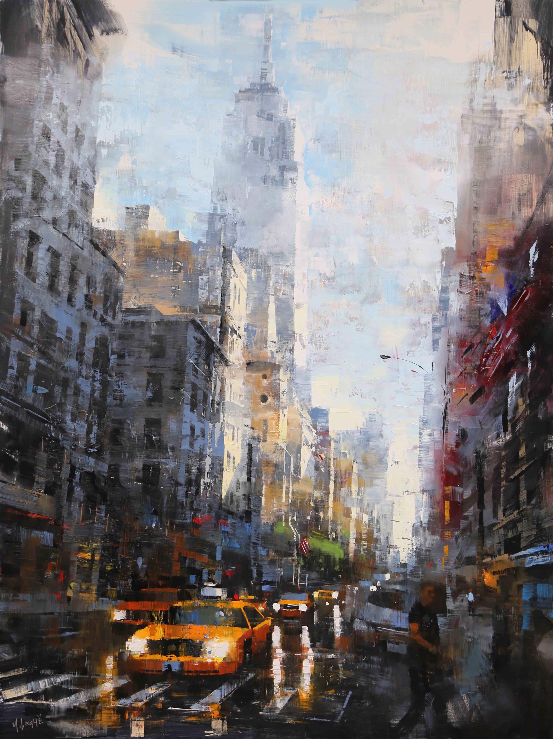 Fifth Avenue Rain by MARK LAGUE