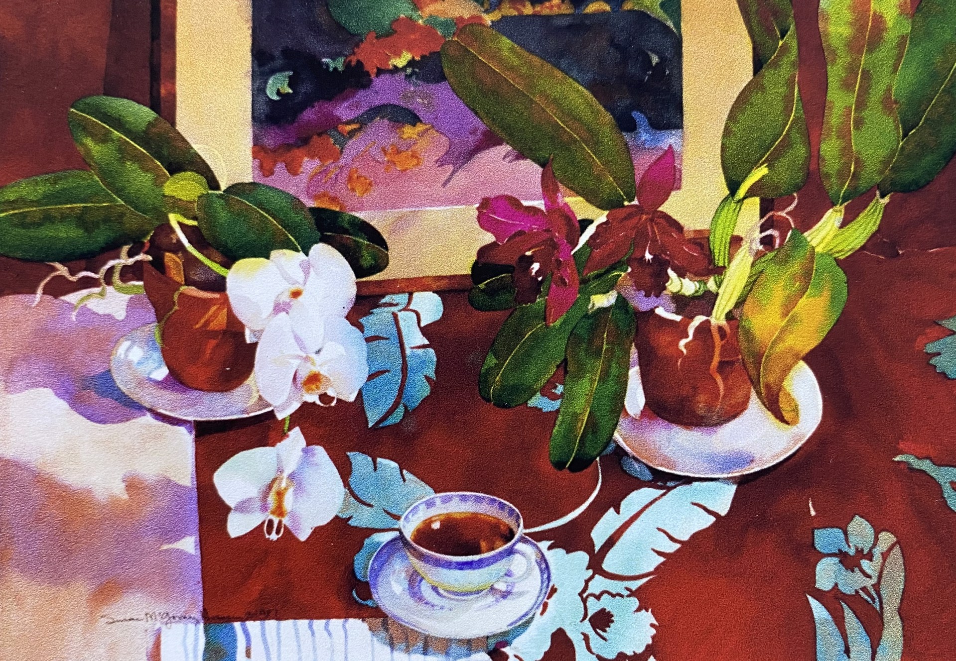 Orchids with Gauguin by Susan McGovney Hansen