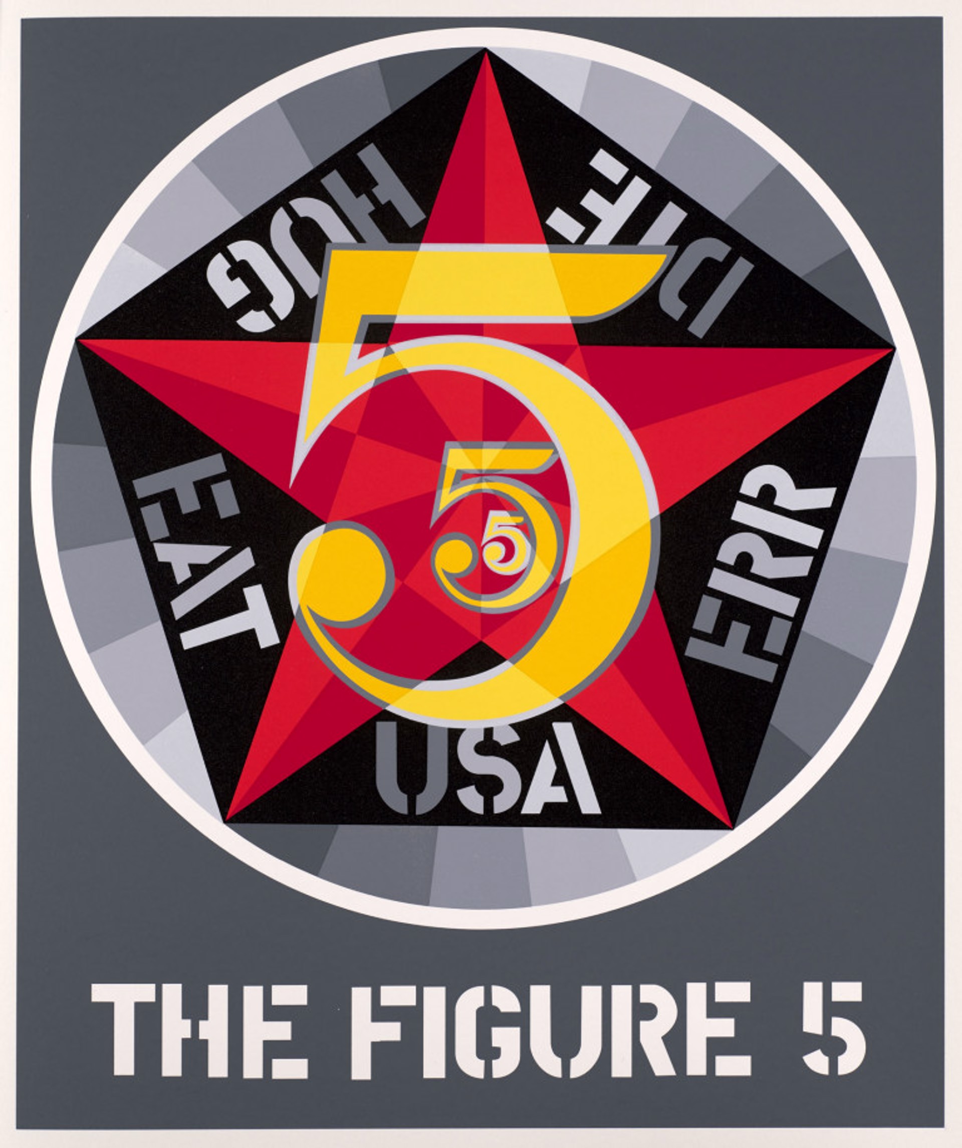 The Figure 5 from The American Dream Portfolio by Robert Indiana